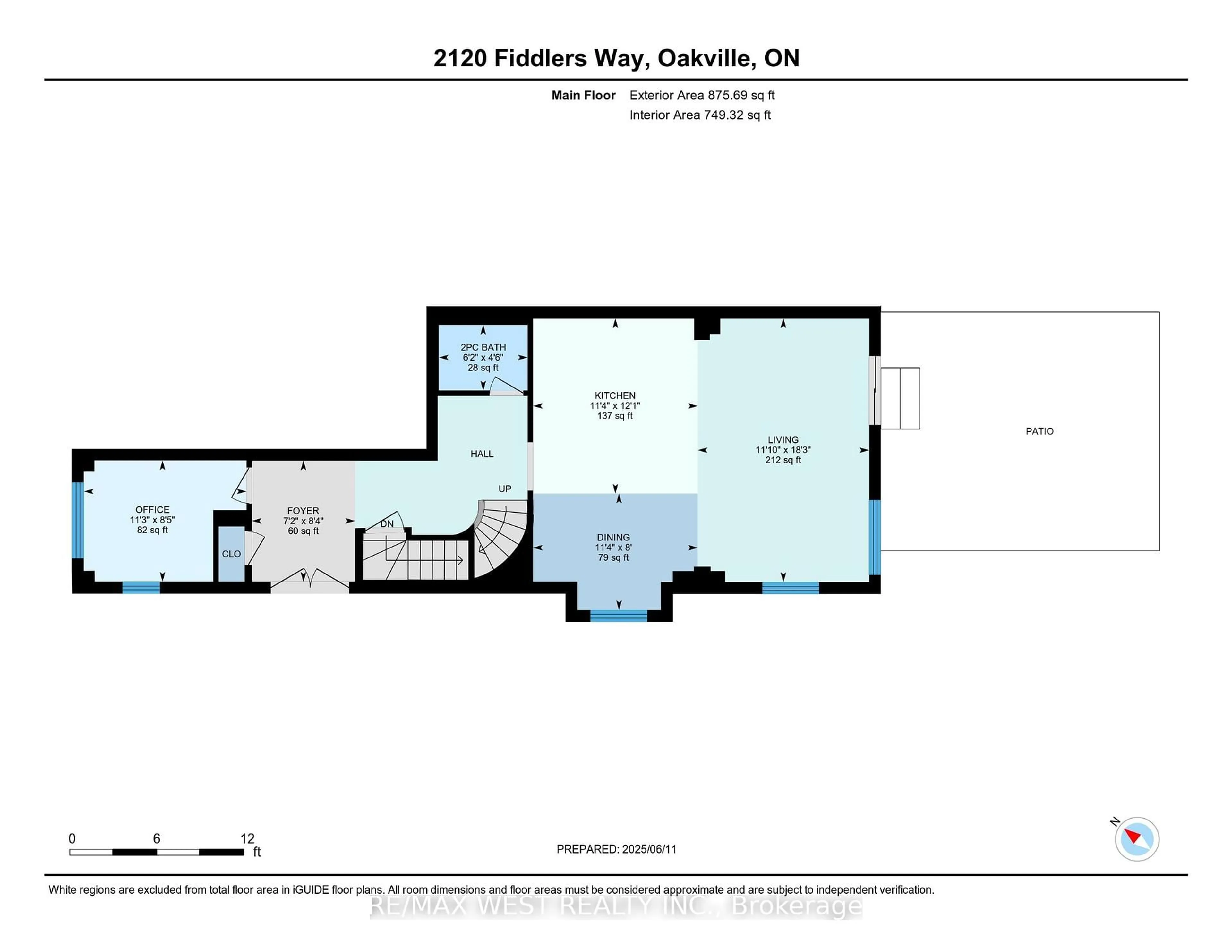 Floor plan for 2120 Fiddlers Way, Oakville Ontario L5M 0M5