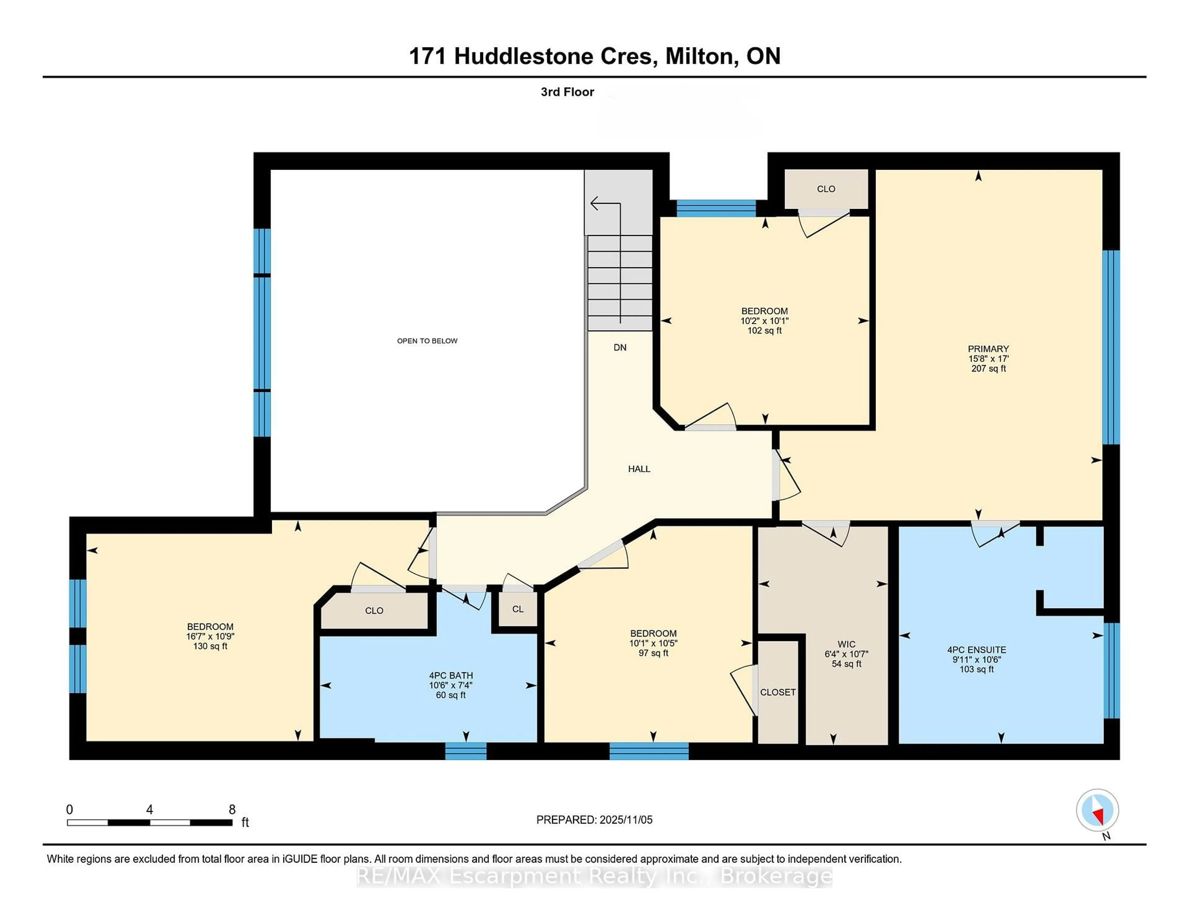 Floor plan for 171 Huddlestone Cres, Milton Ontario L9T 8M9