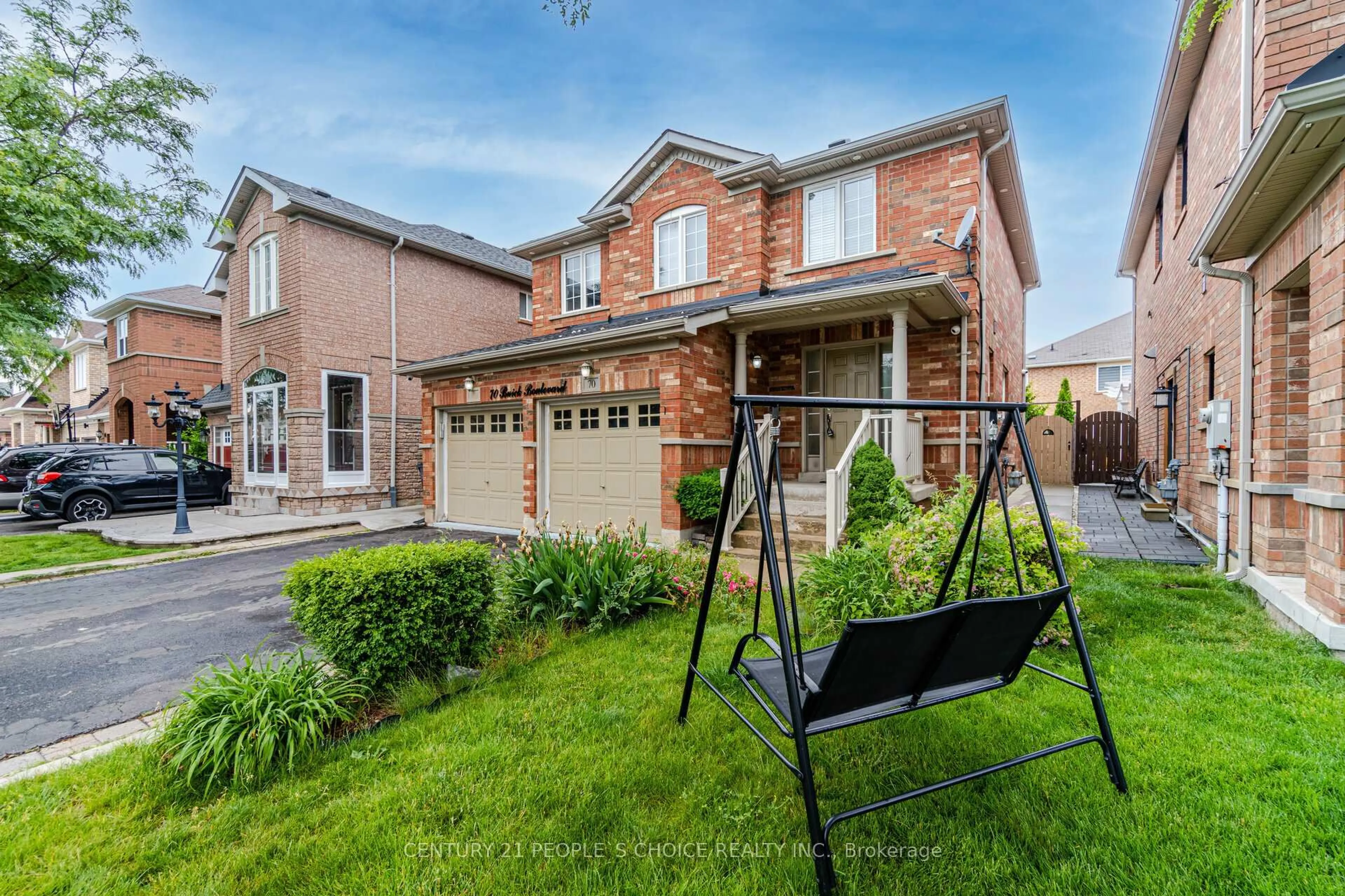 Home with brick exterior material, street for 70 Buick Blvd, Brampton Ontario L7A 3X7