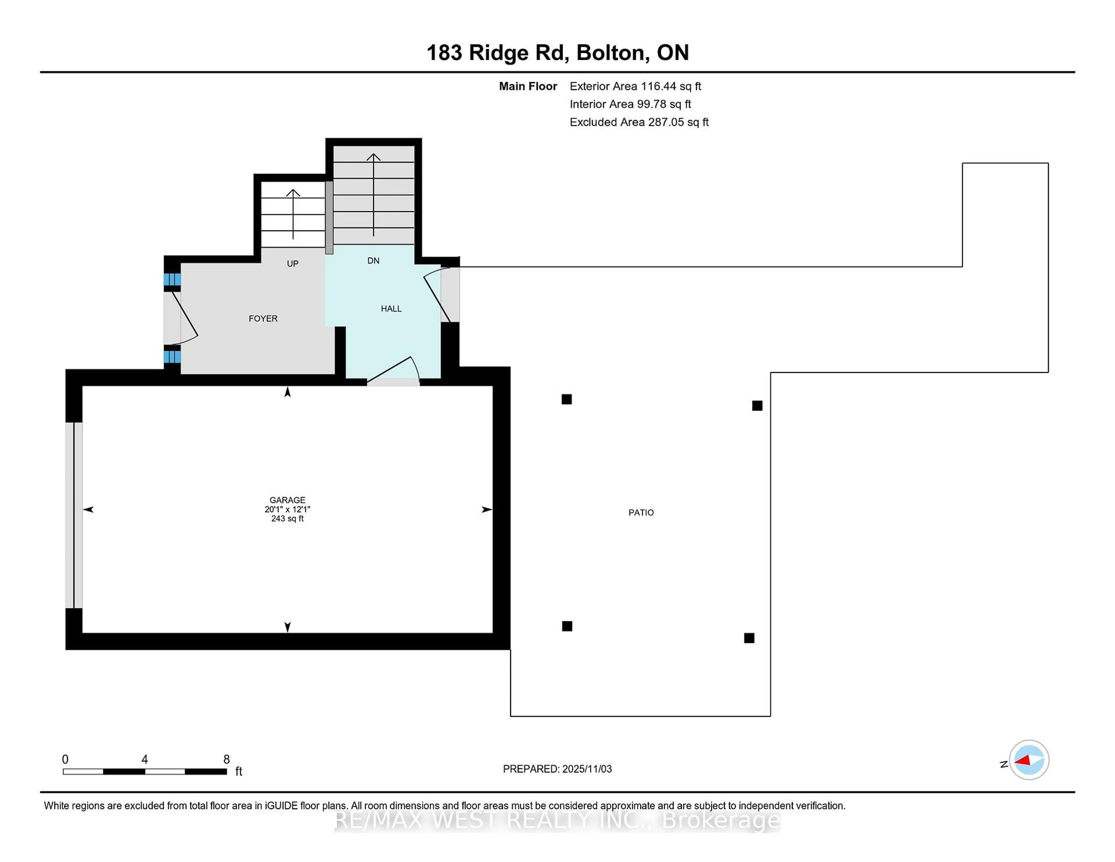 Floor plan for 183 Ridge Rd, Caledon Ontario L7E 4V8