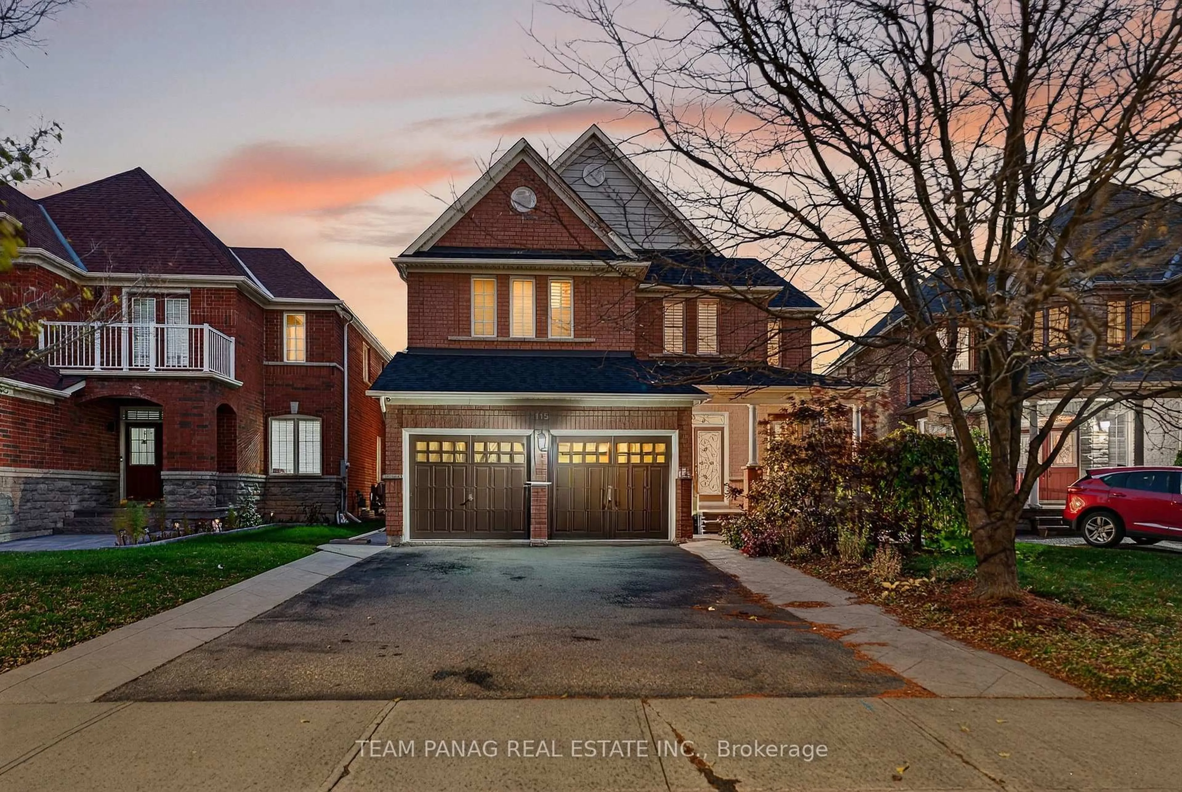 Home with brick exterior material, street for 115 Long Meadow Rd, Brampton Ontario L6P 2H7