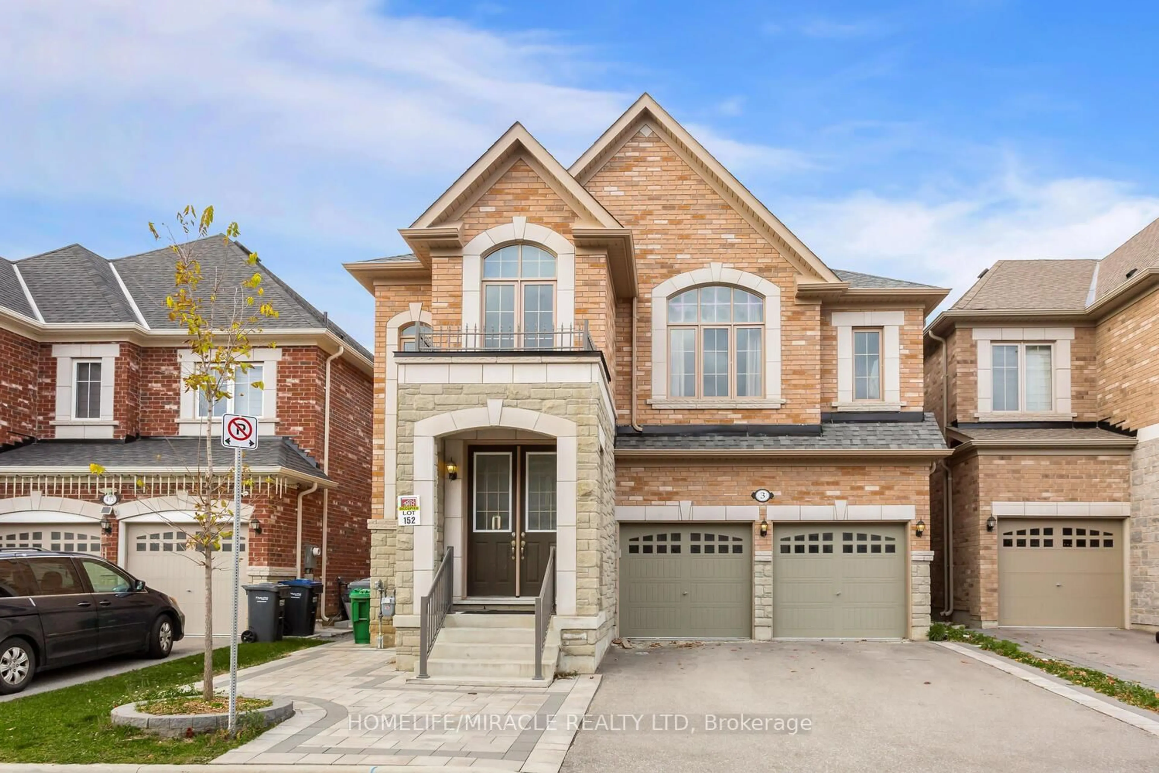 Home with brick exterior material, street for 3 Farringdon Cres, Brampton Ontario L7A 4Z5