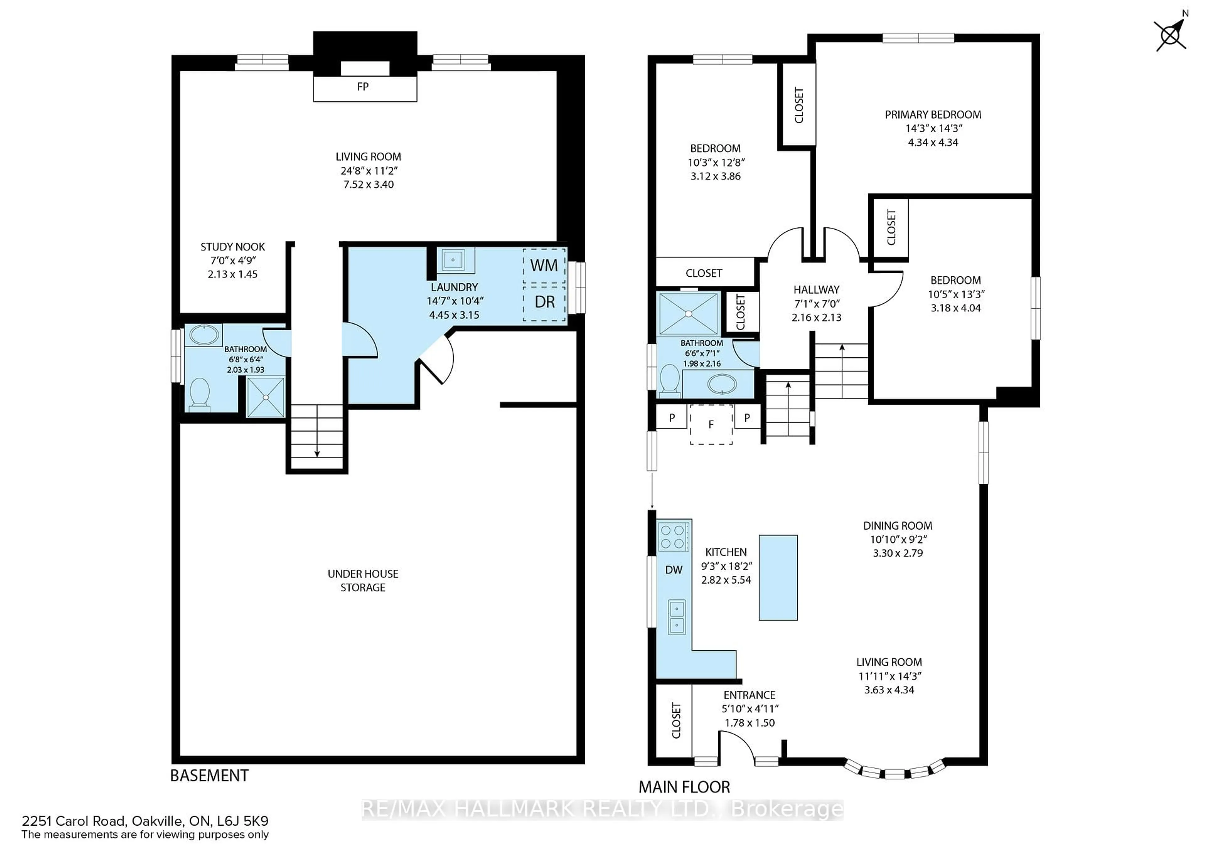 Floor plan for 2251 Carol Rd, Oakville Ontario L6J 5K9