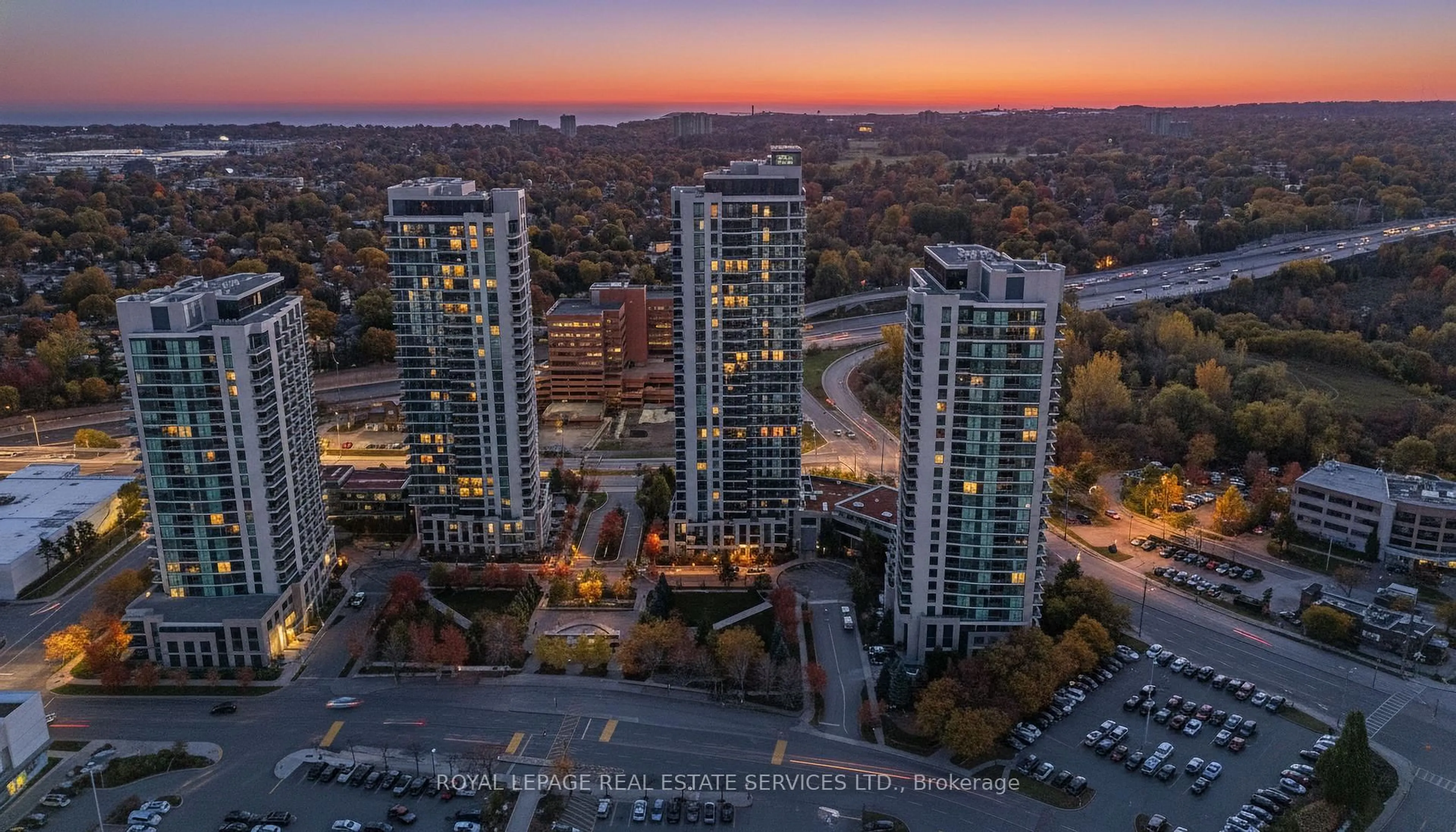 A pic from outside/outdoor area/front of a property/back of a property/a pic from drone, city buildings view from balcony for 225 Sherway Gardens Rd #1103, Toronto Ontario M9C 0A3