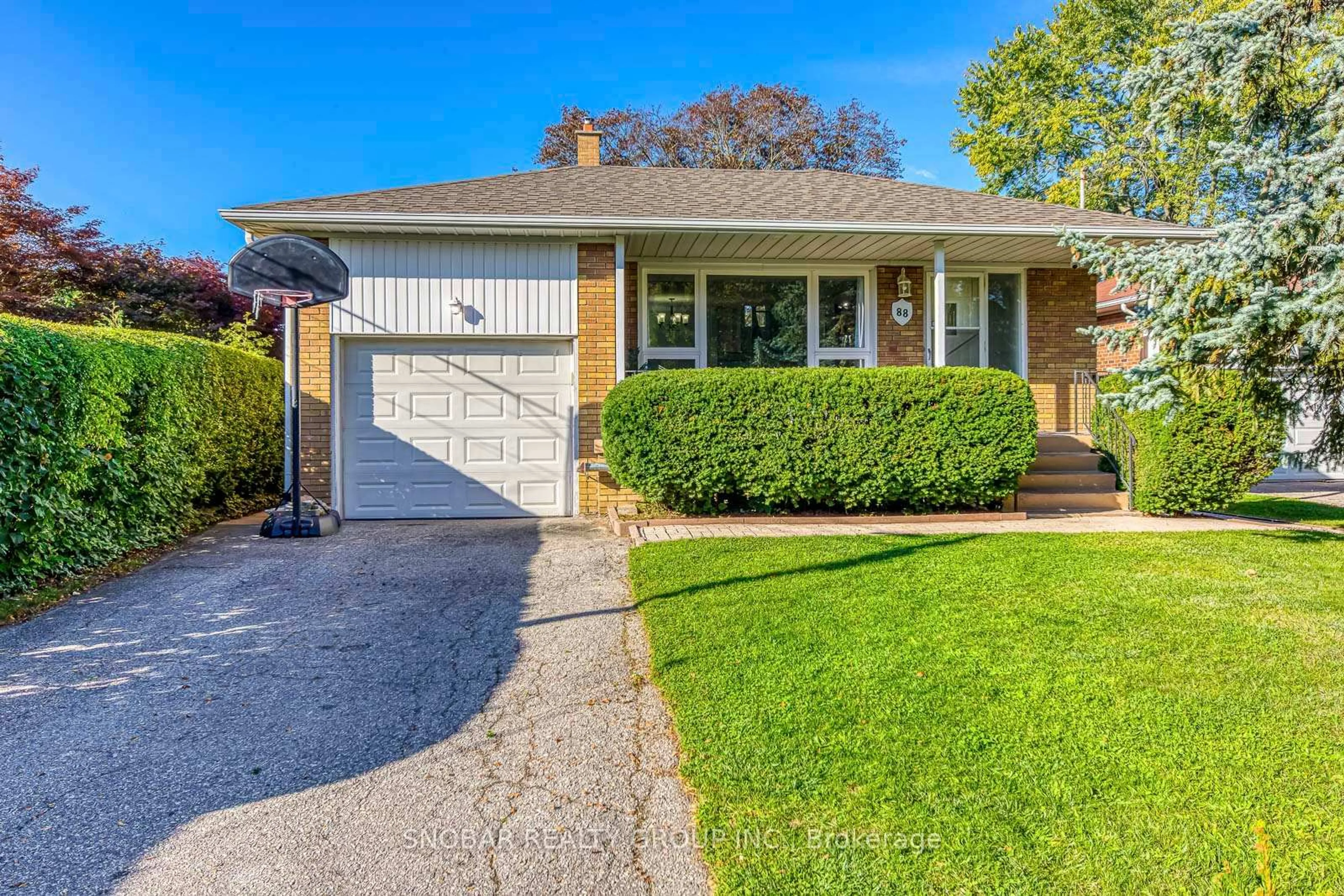 Home with brick exterior material, street for 88 Poynter Dr, Toronto Ontario M9R 1L5