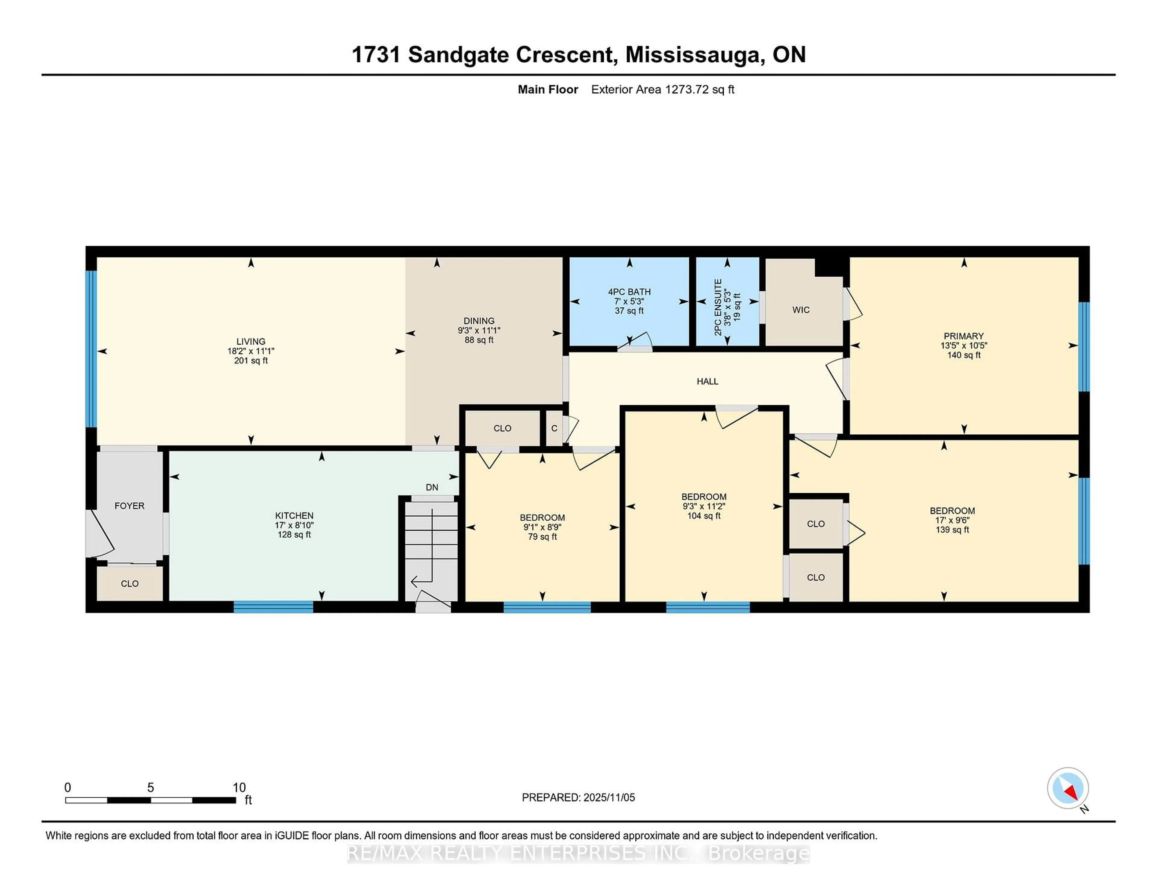 Floor plan for 1731 Sandgate Cres, Mississauga Ontario L5J 2E7