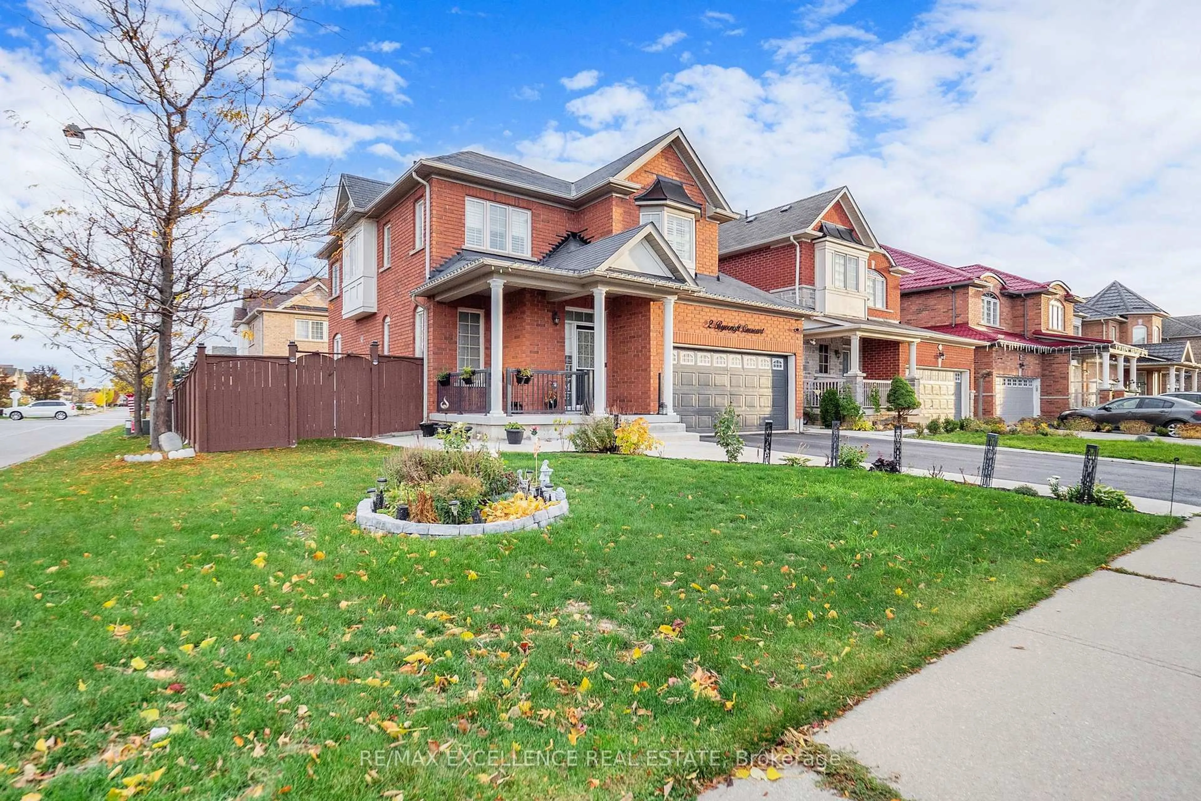 Home with brick exterior material, street for 2 Ryecroft Cres, Brampton Ontario L6R 0M9