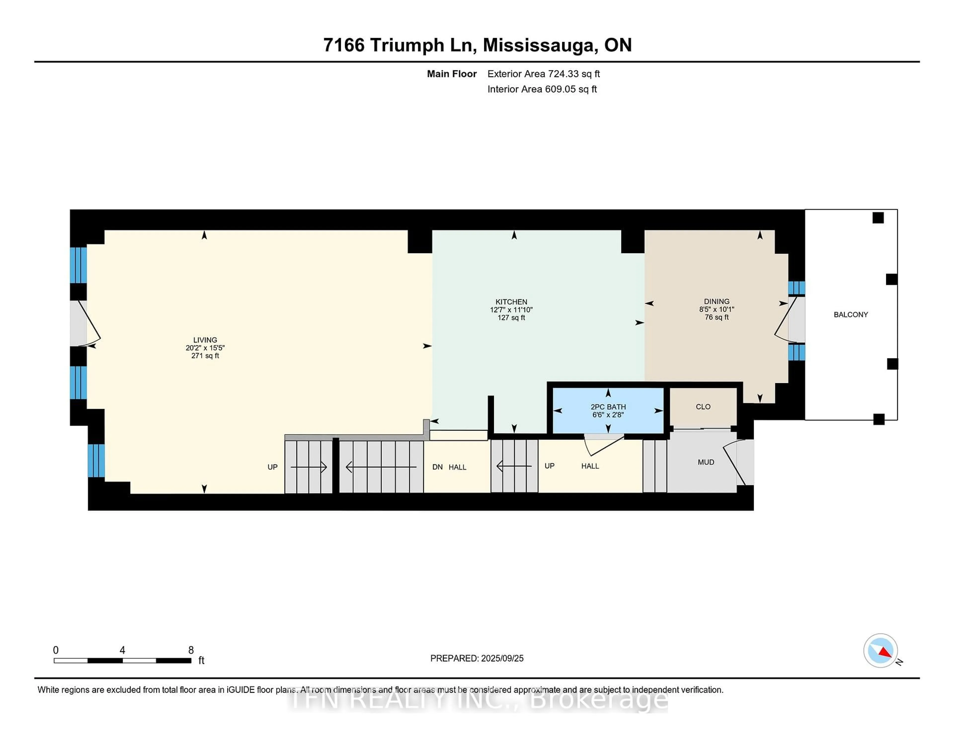 Floor plan for 7166 Triumph Lane, Mississauga Ontario L5N 0C5