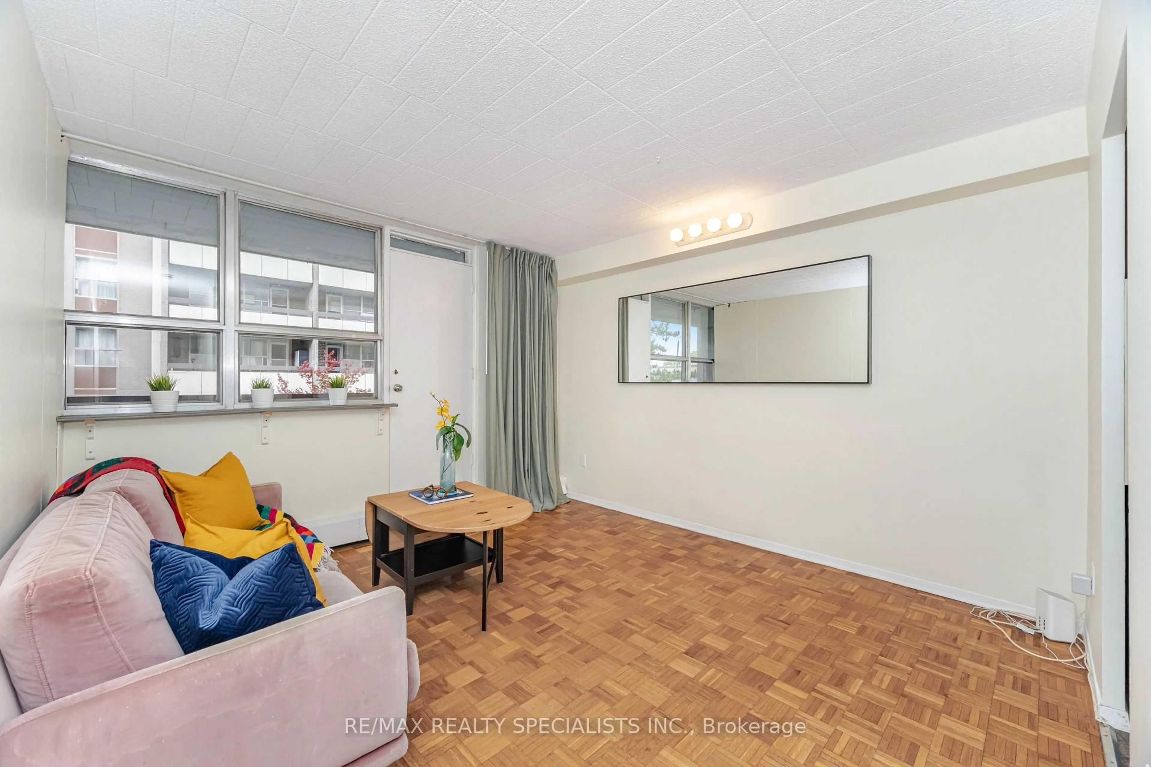 Living room with furniture, unknown for 3625 Lake Shore Blvd #206, Toronto Ontario M8W 4W2