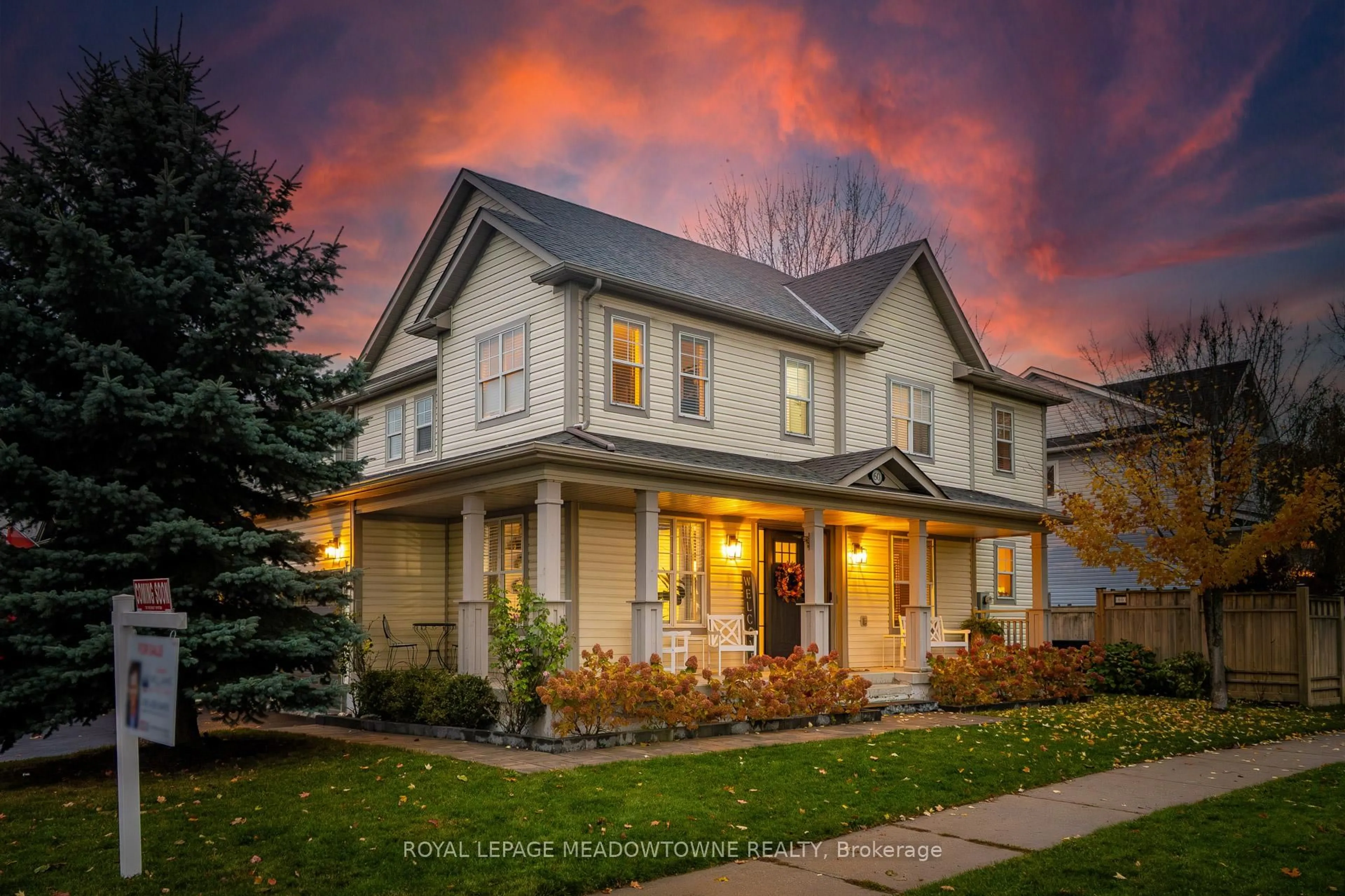 Home with brick exterior material, street for 60 Tanners Dr, Halton Hills Ontario L7J 2Z6