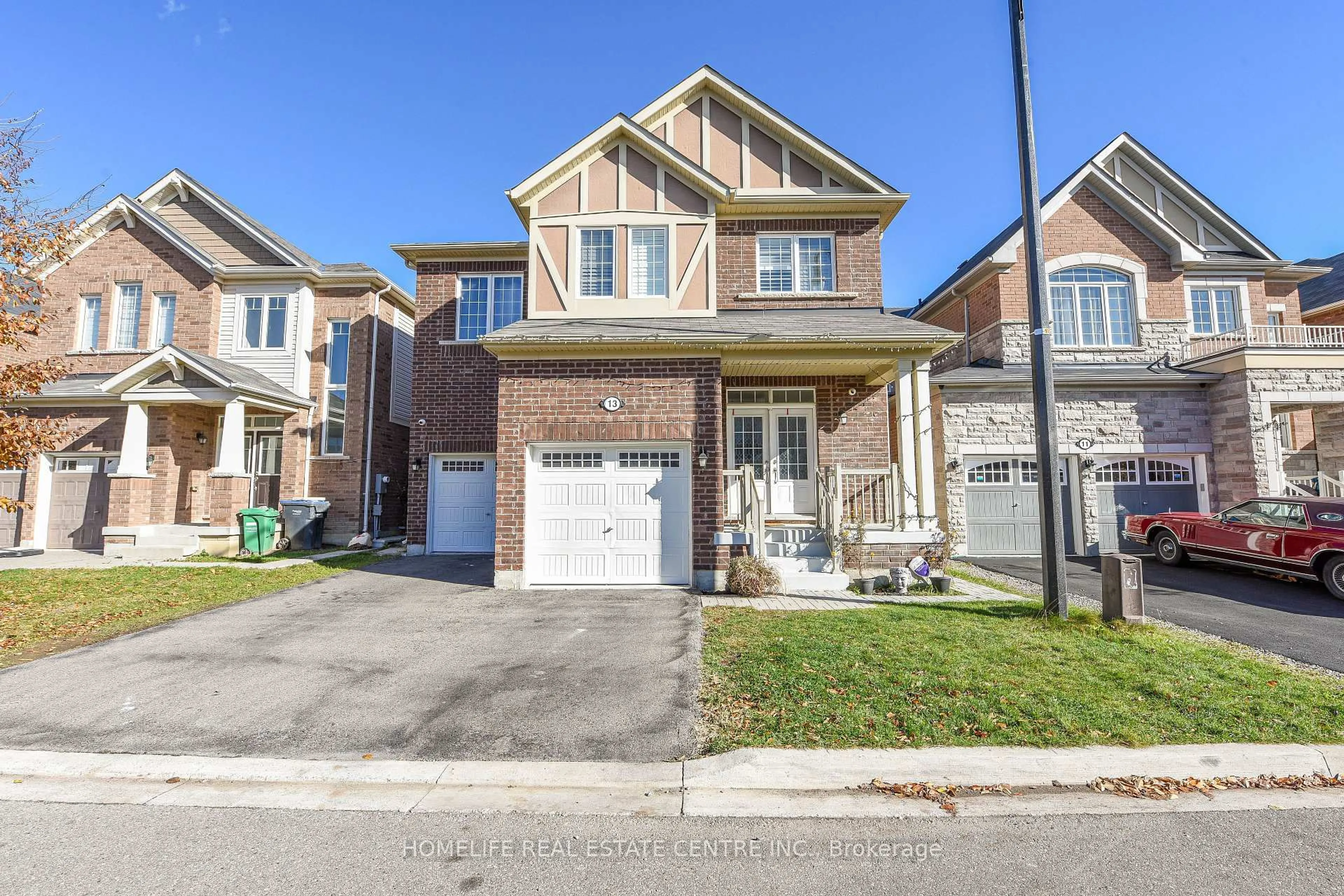 Home with brick exterior material, street for 13 Feeder St, Brampton Ontario L7A 4T7