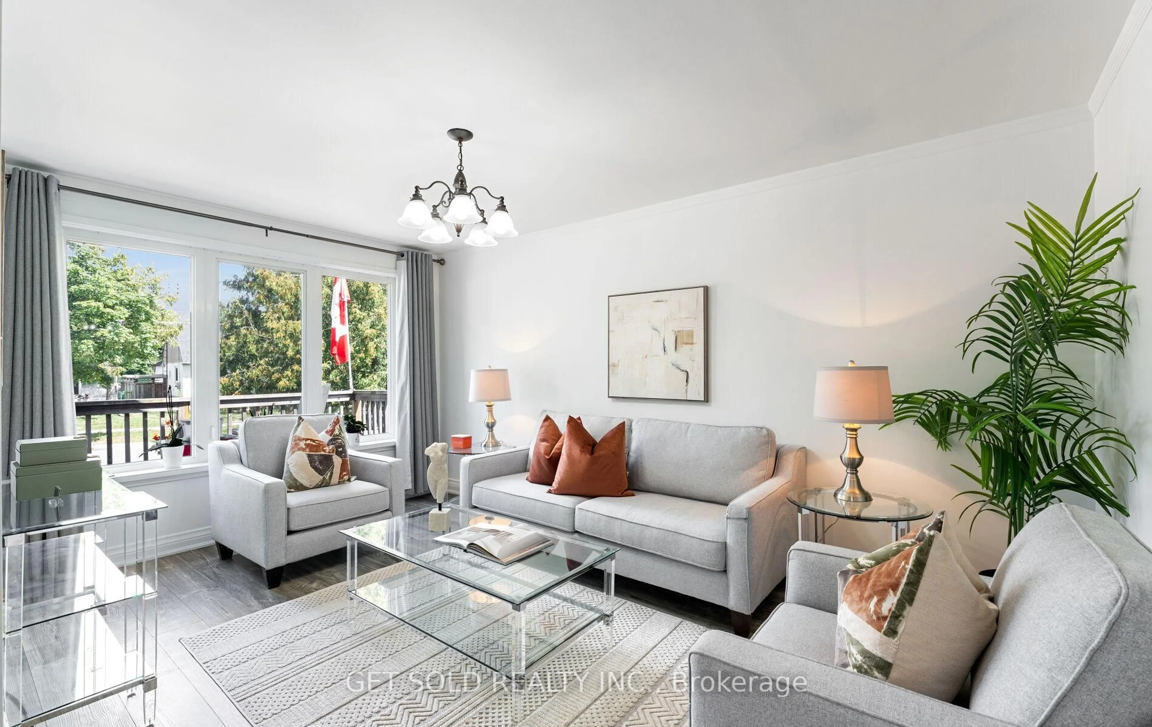 Living room with furniture, unknown for 24 Huntsmoor Rd, Toronto Ontario M9W 3R5