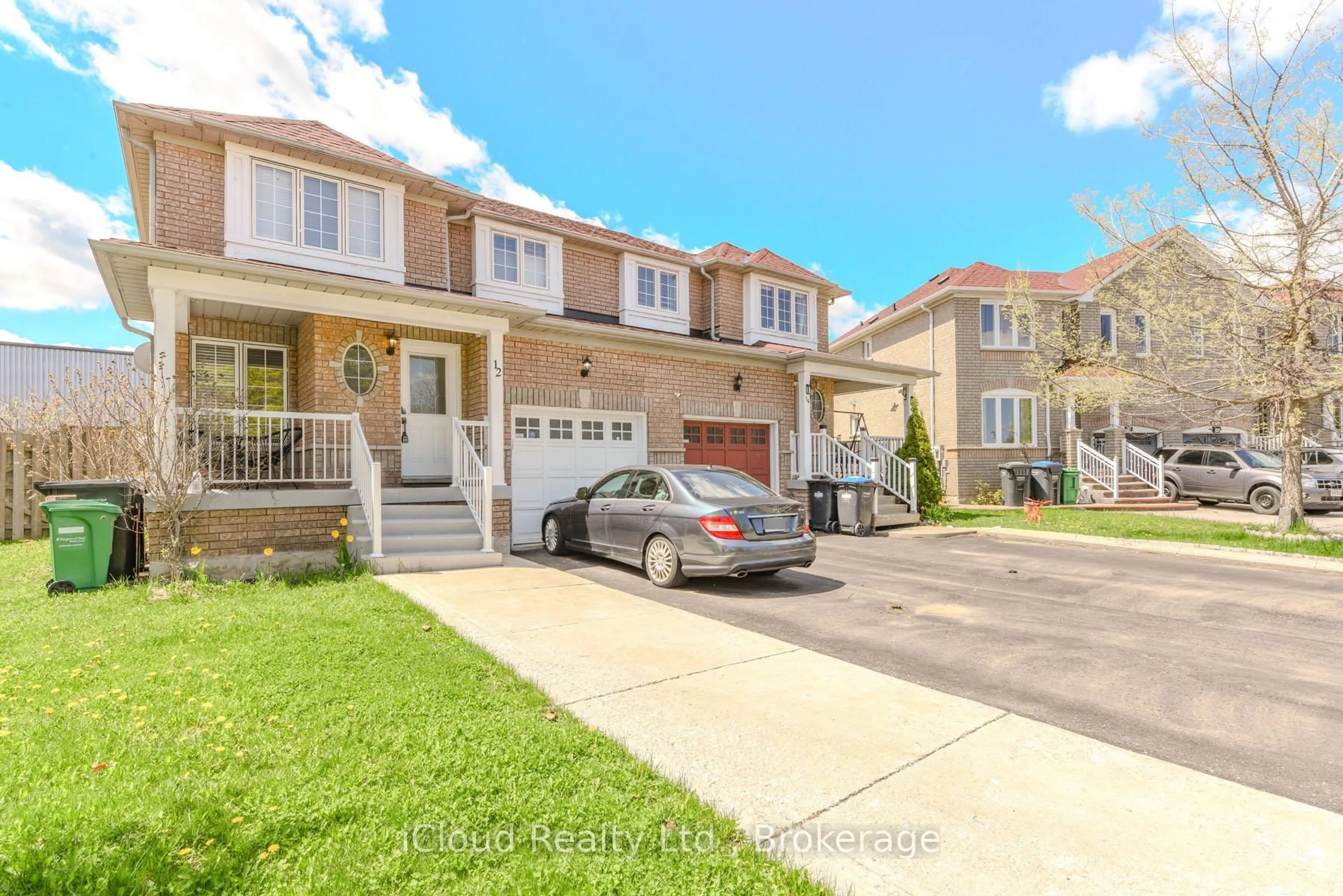 A pic from outside/outdoor area/front of a property/back of a property/a pic from drone, street for 12 Bramcedar Cres, Brampton Ontario L7A 1T1
