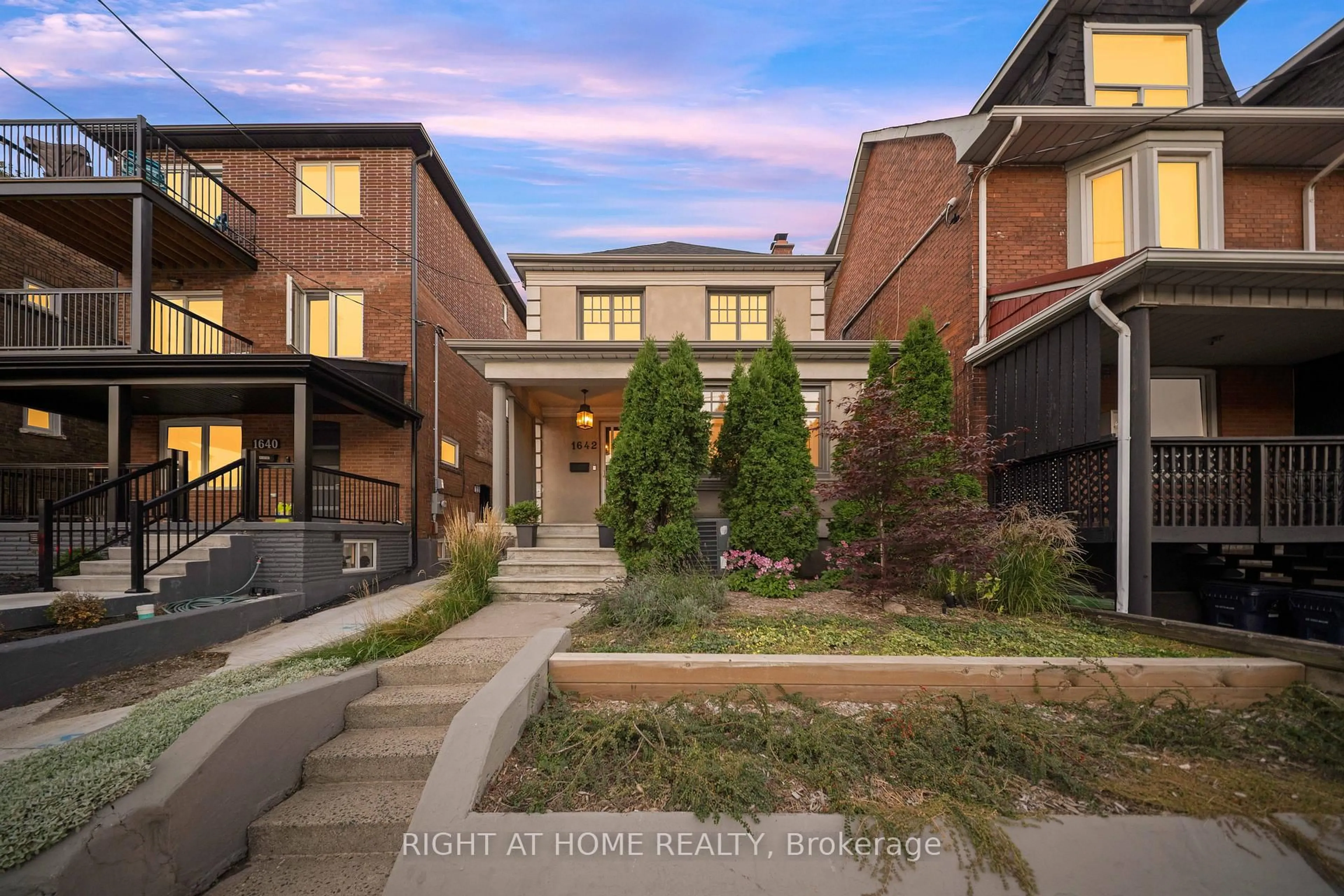 Home with brick exterior material, street for 1642 Dufferin St, Toronto Ontario M6H 3L8