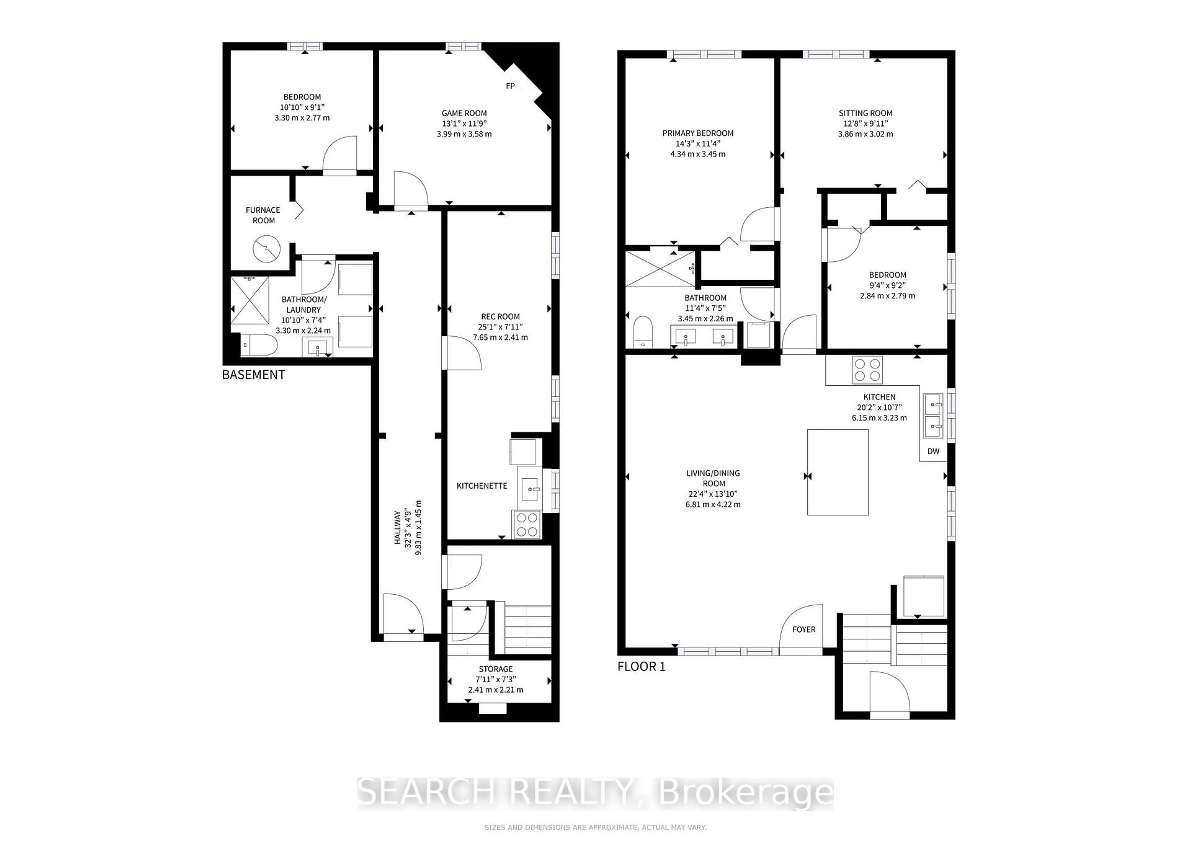 Floor plan for 567 Roding St, Toronto Ontario M3M 2A4