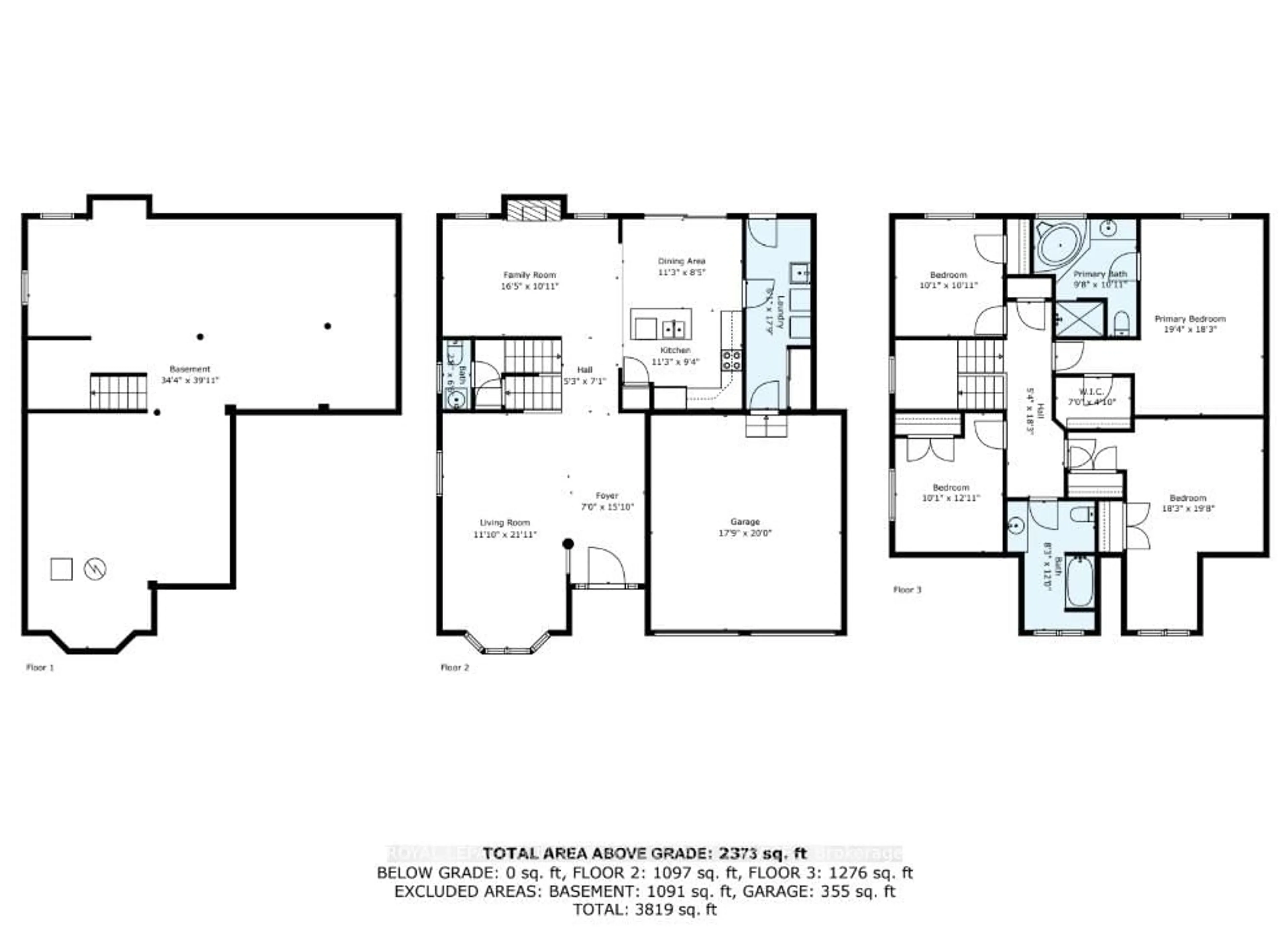 Floor plan for 2273 Blue Oak Circ, Oakville Ontario L6M 5J4
