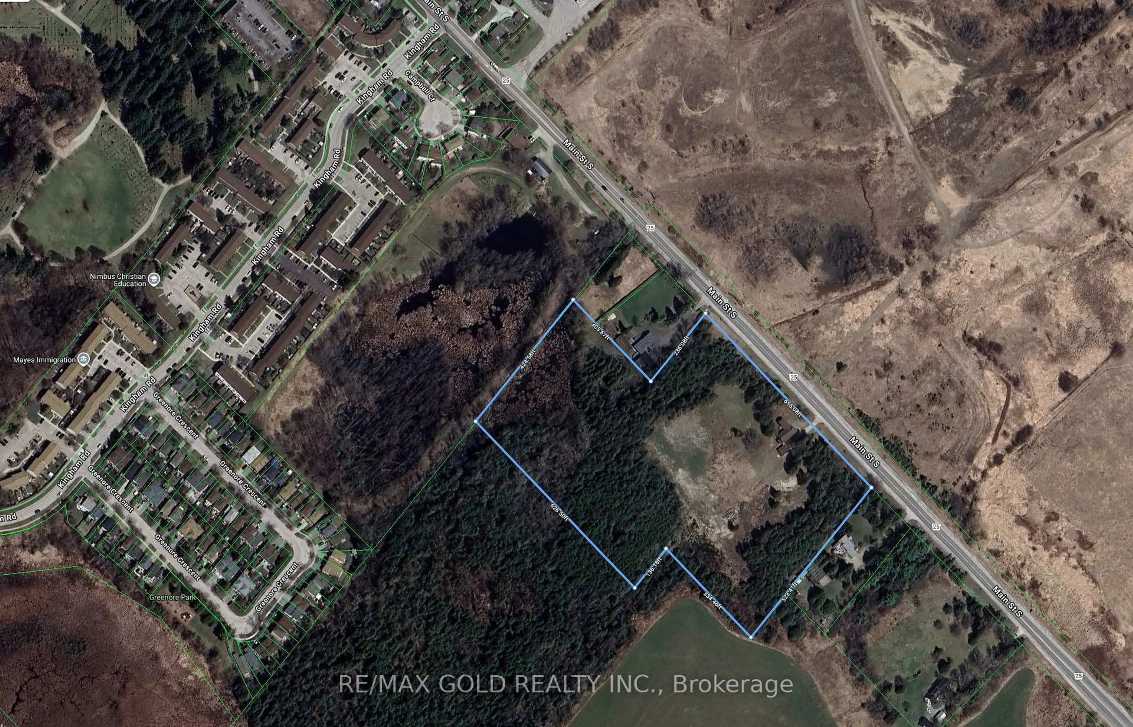 Picture of a map for 244 Main St, Halton Hills Ontario L7J 1Y2