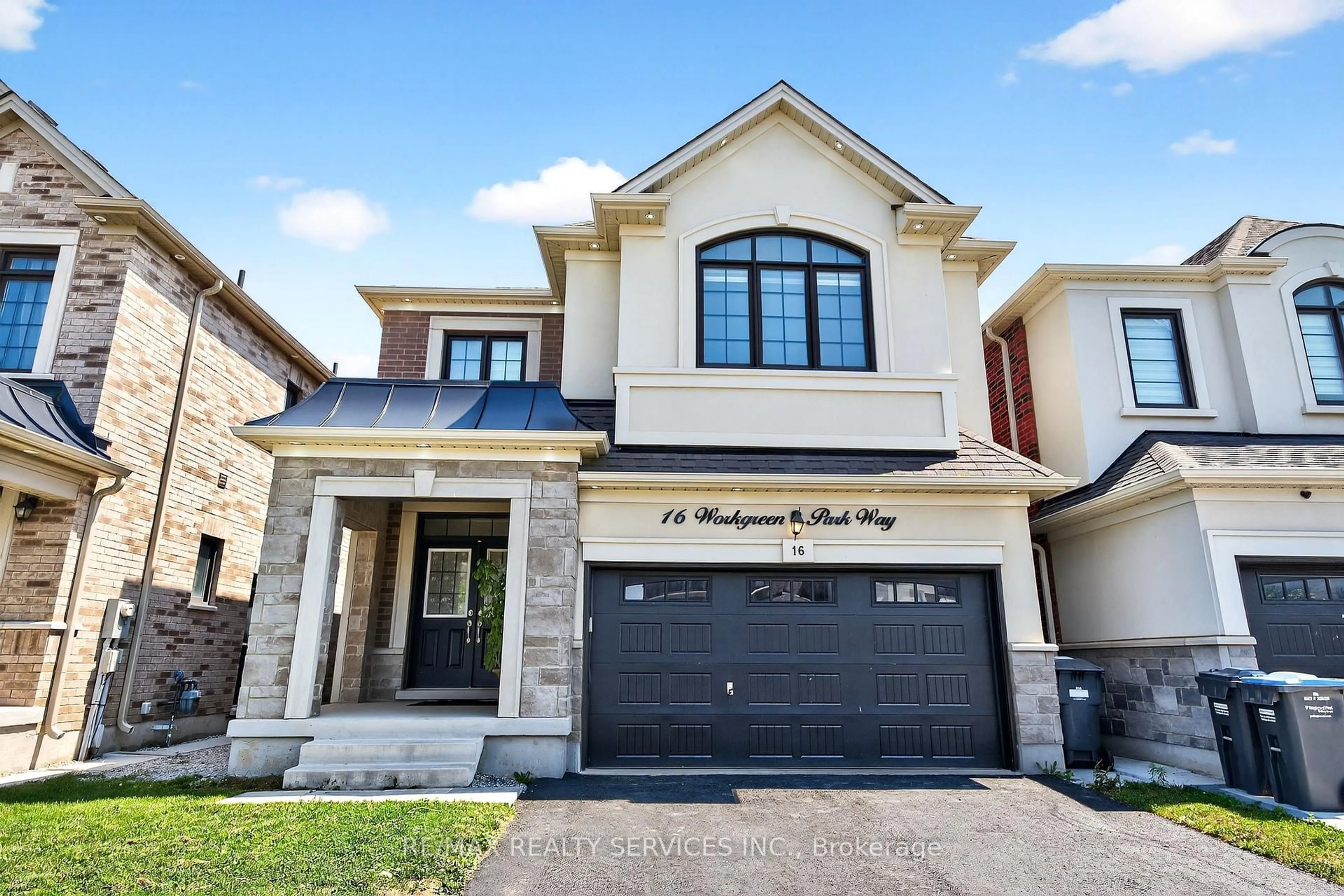 Home with brick exterior material, street for 16 Workgreen Park Way, Brampton Ontario L6Y 6J5