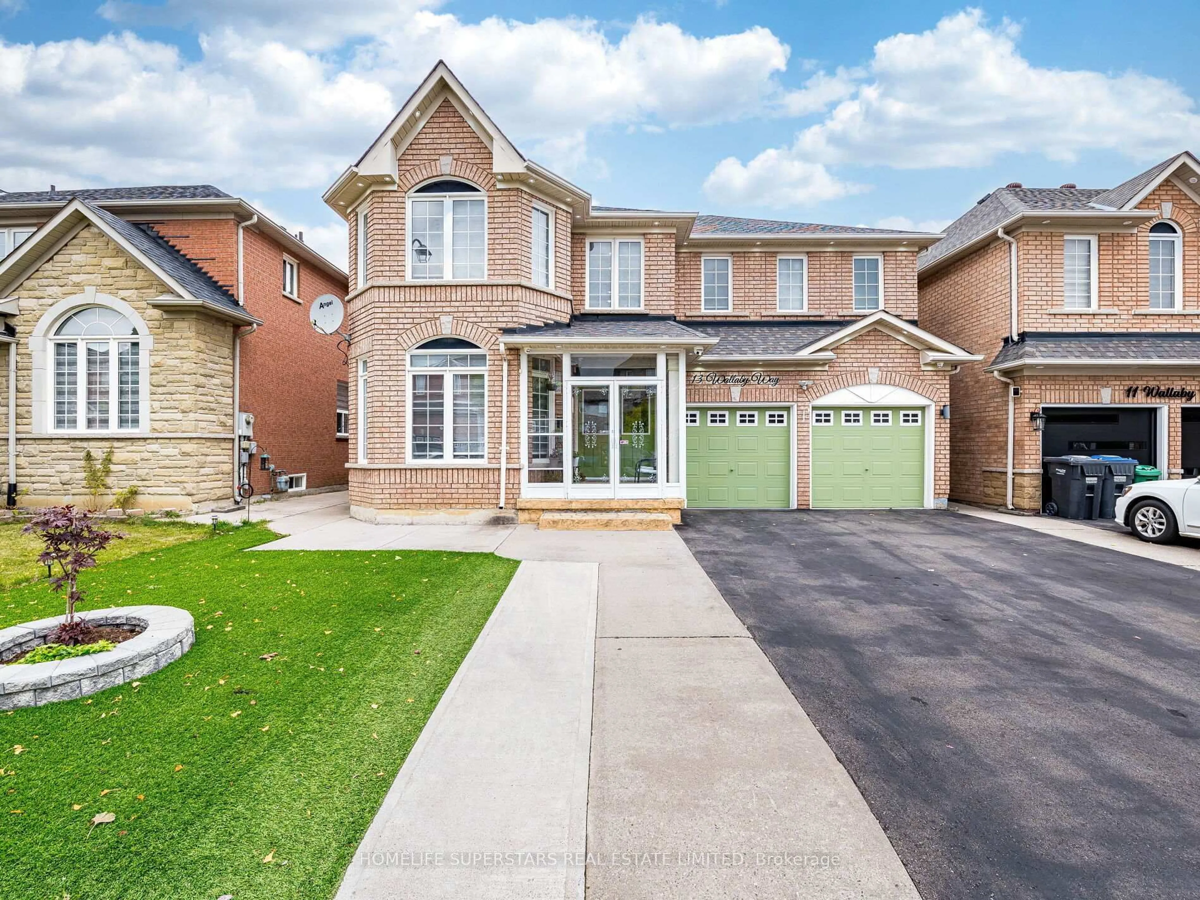 Home with brick exterior material, street for 13 Wallaby Way, Brampton Ontario L6R 3G1