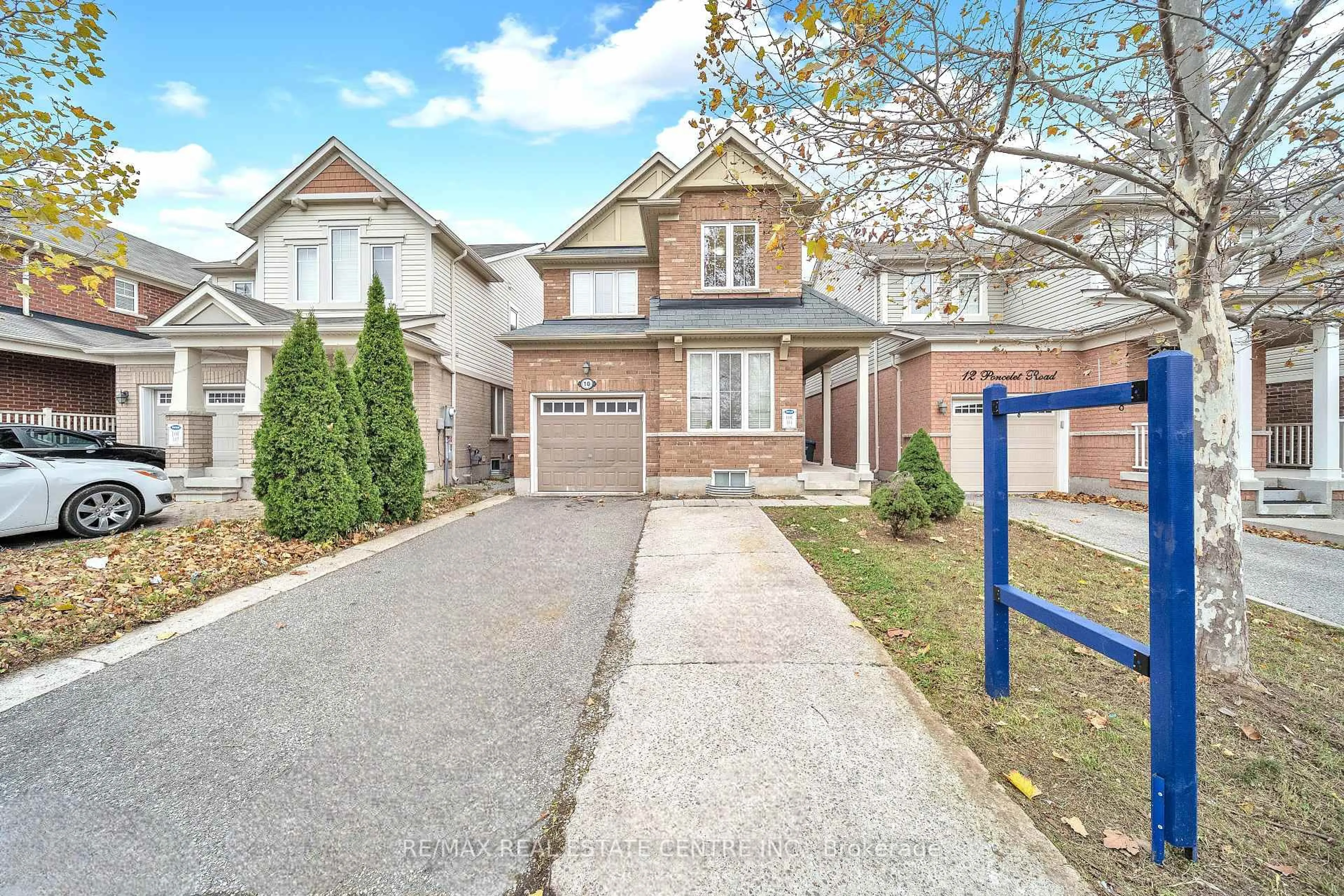 Home with brick exterior material, street for 10 Poncelet Rd, Brampton Ontario L7A 0V5