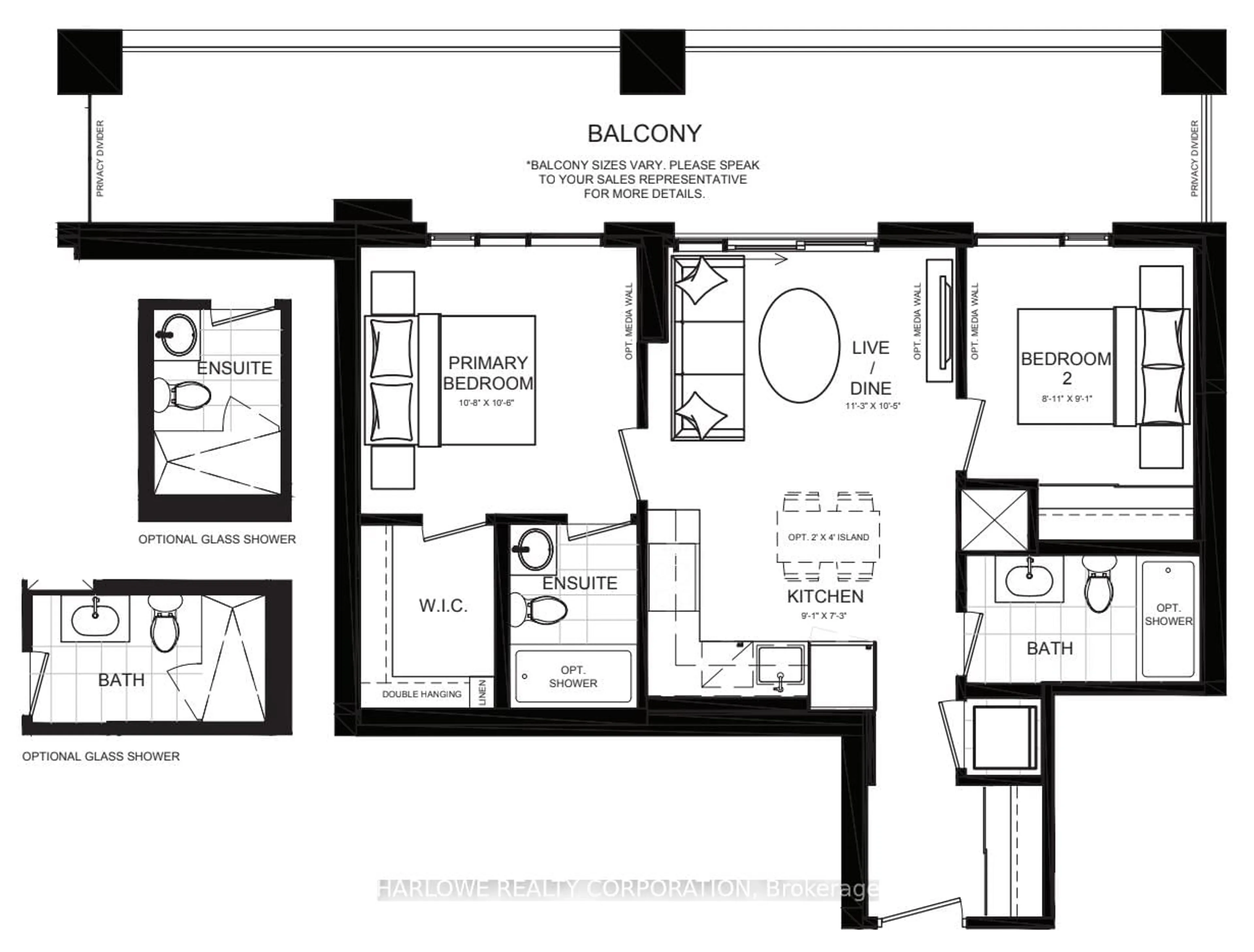 Floor plan for 720 Whitlock Ave #317, Milton Ontario L9E 2B5