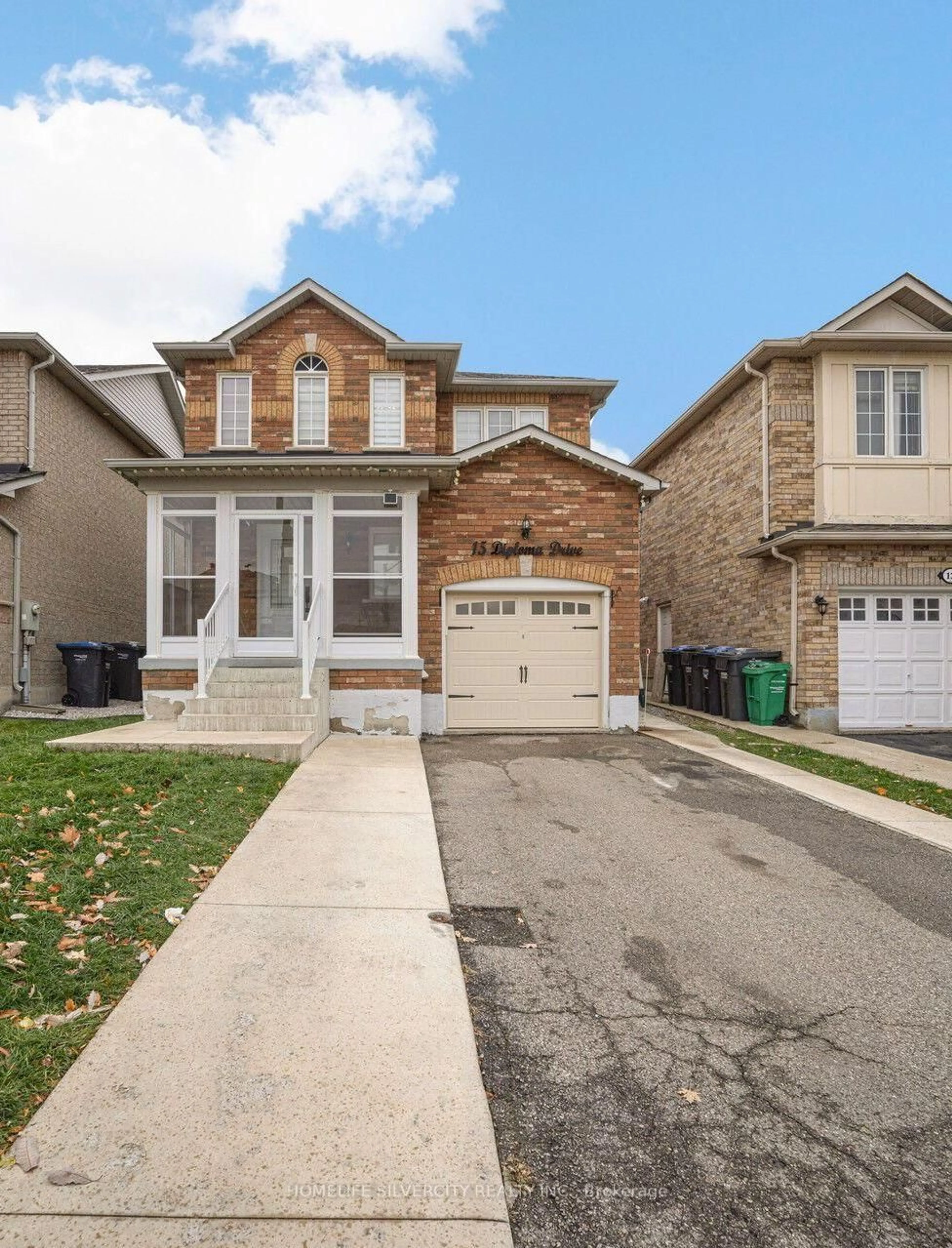 Home with brick exterior material, street for 15 Diploma Dr, Brampton Ontario L6P 1M3