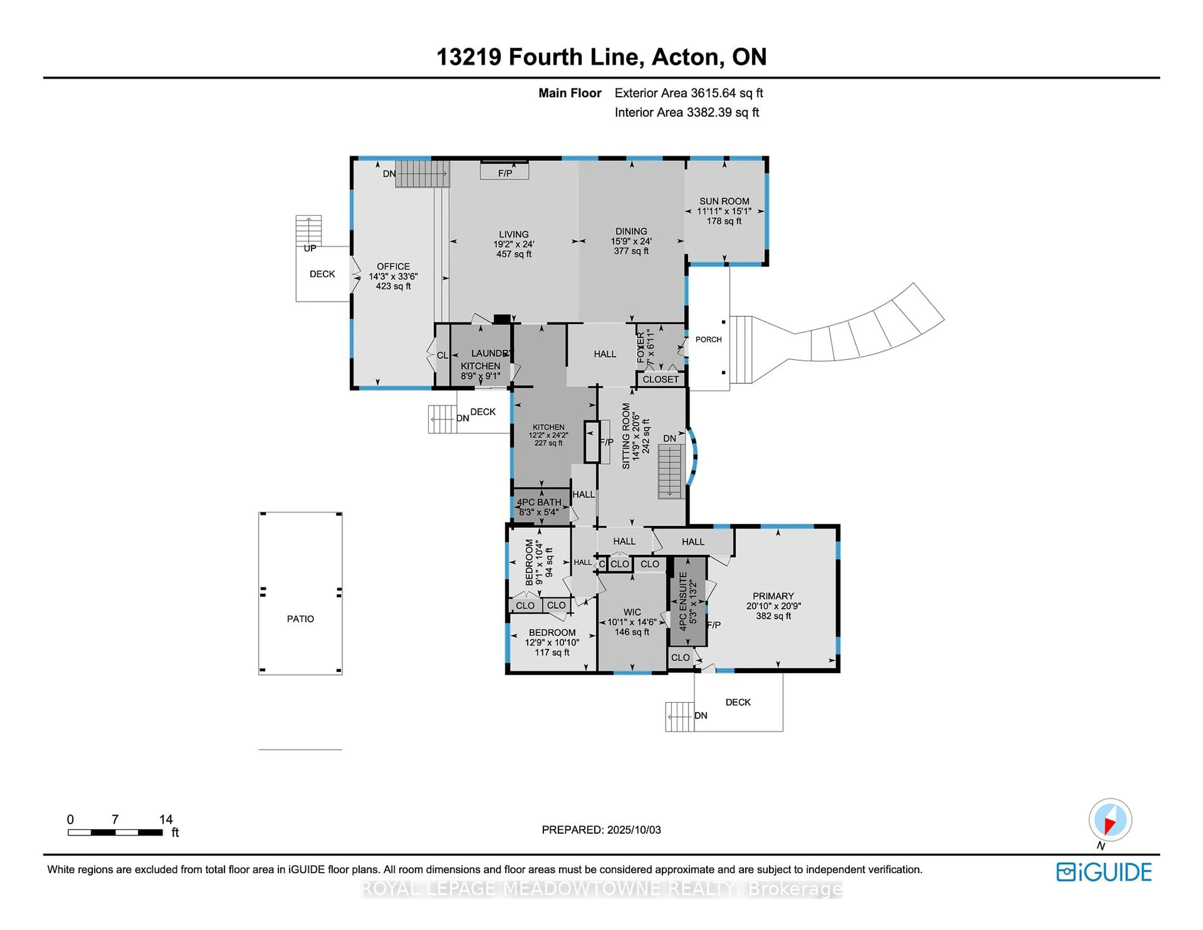 Floor plan for 13219 Fourth Line, Halton Hills Ontario L7J 2M1