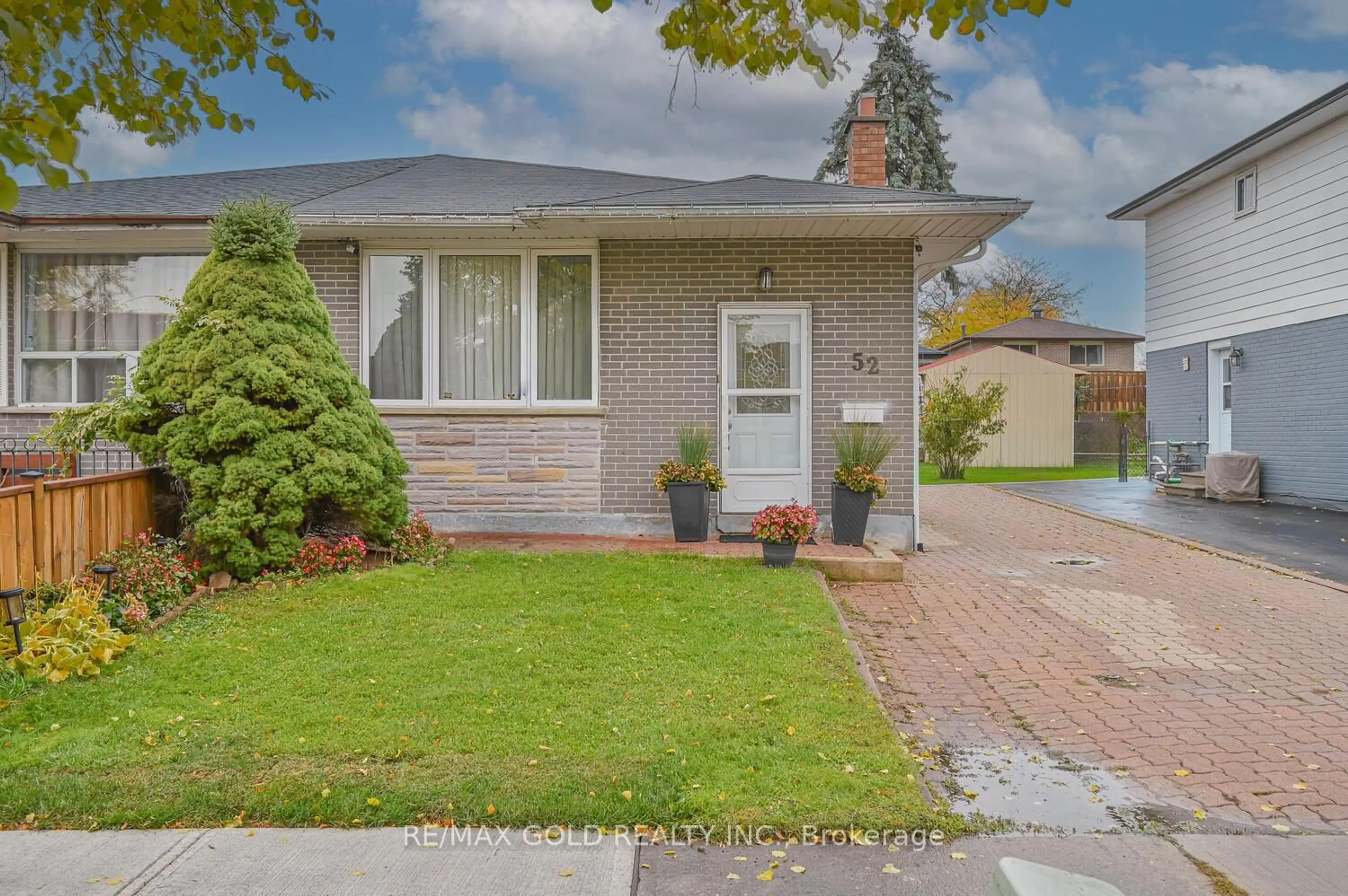 Home with brick exterior material, street for 52 Crawford Dr, Brampton Ontario L6V 2C7