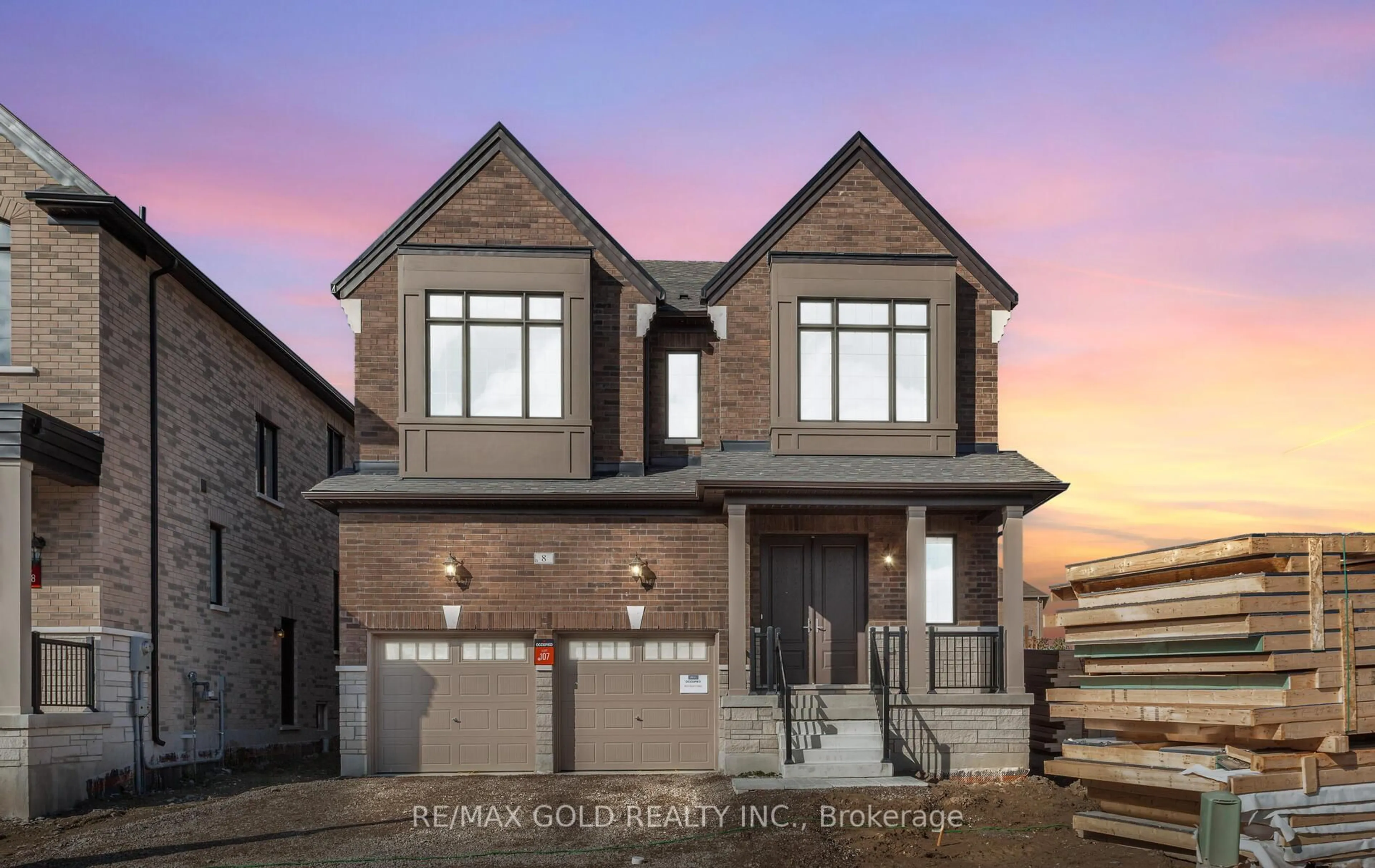 Home with brick exterior material, street for 8 Boswell Dr, Brampton Ontario L6P 4R7