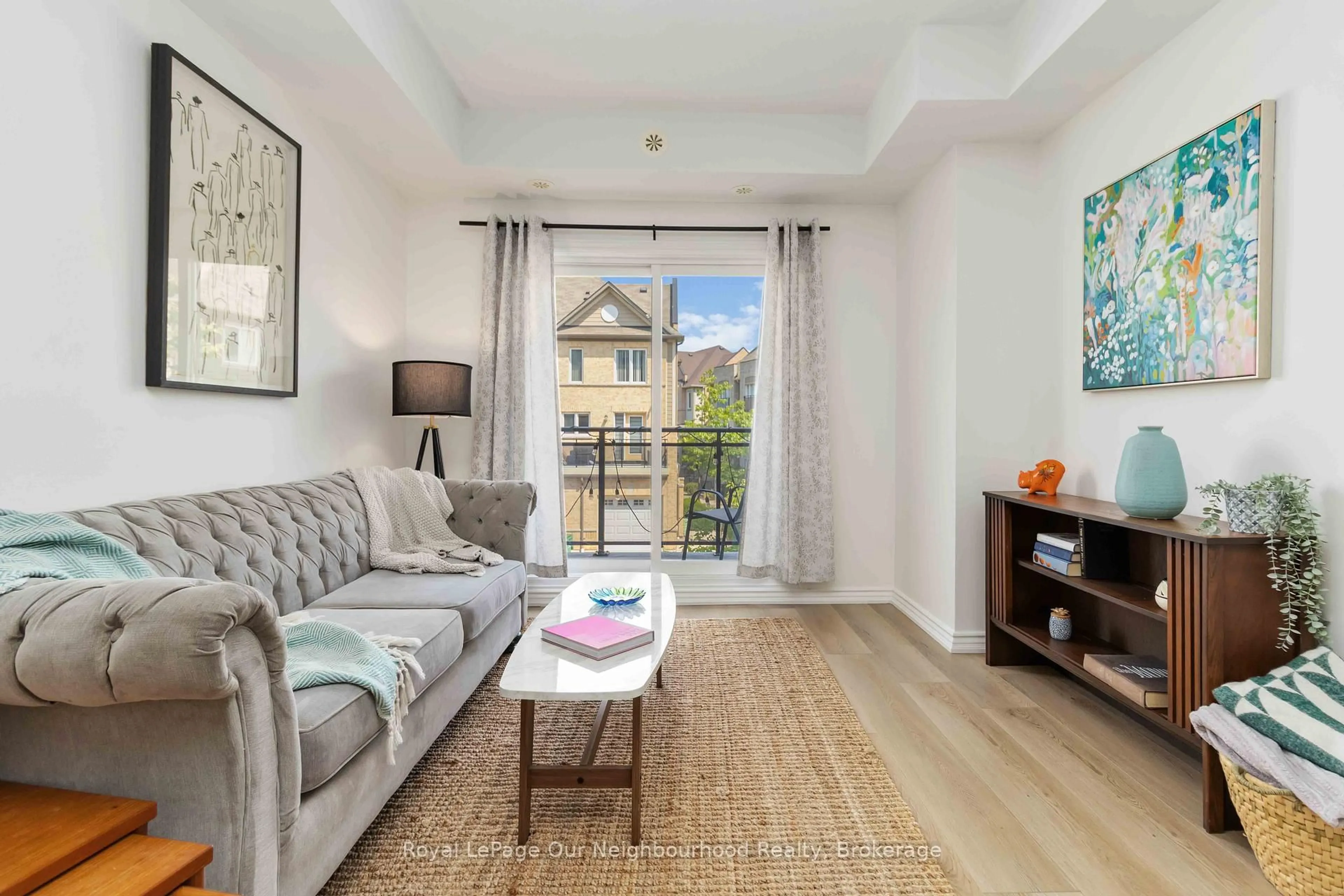 Living room with furniture, unknown for 3075 Thomas St #201, Mississauga Ontario L5M 0L4