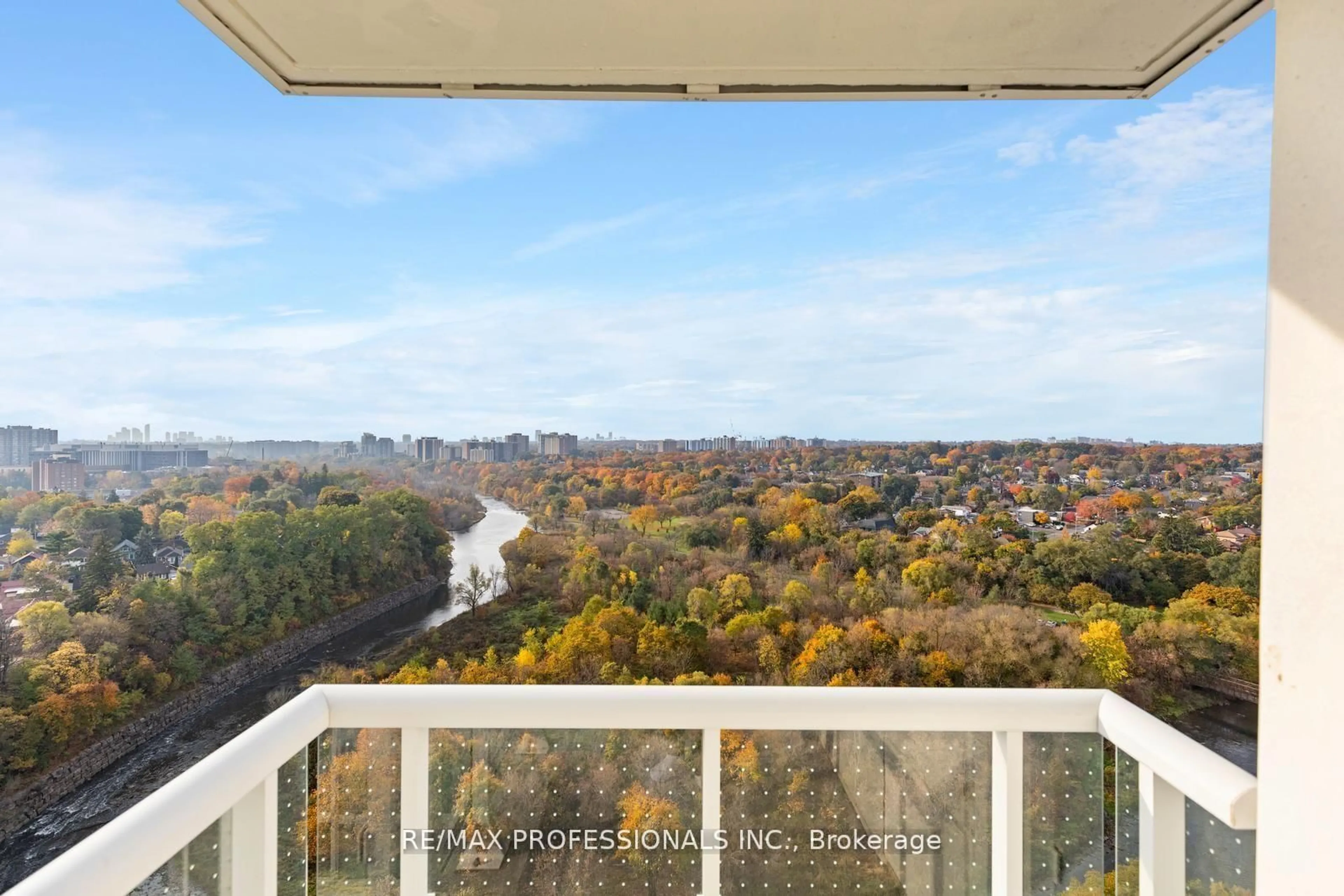 Balcony in the apartment, water/lake/river/ocean view for 10 Wilby Cres #1603, Toronto Ontario M9N 0B6