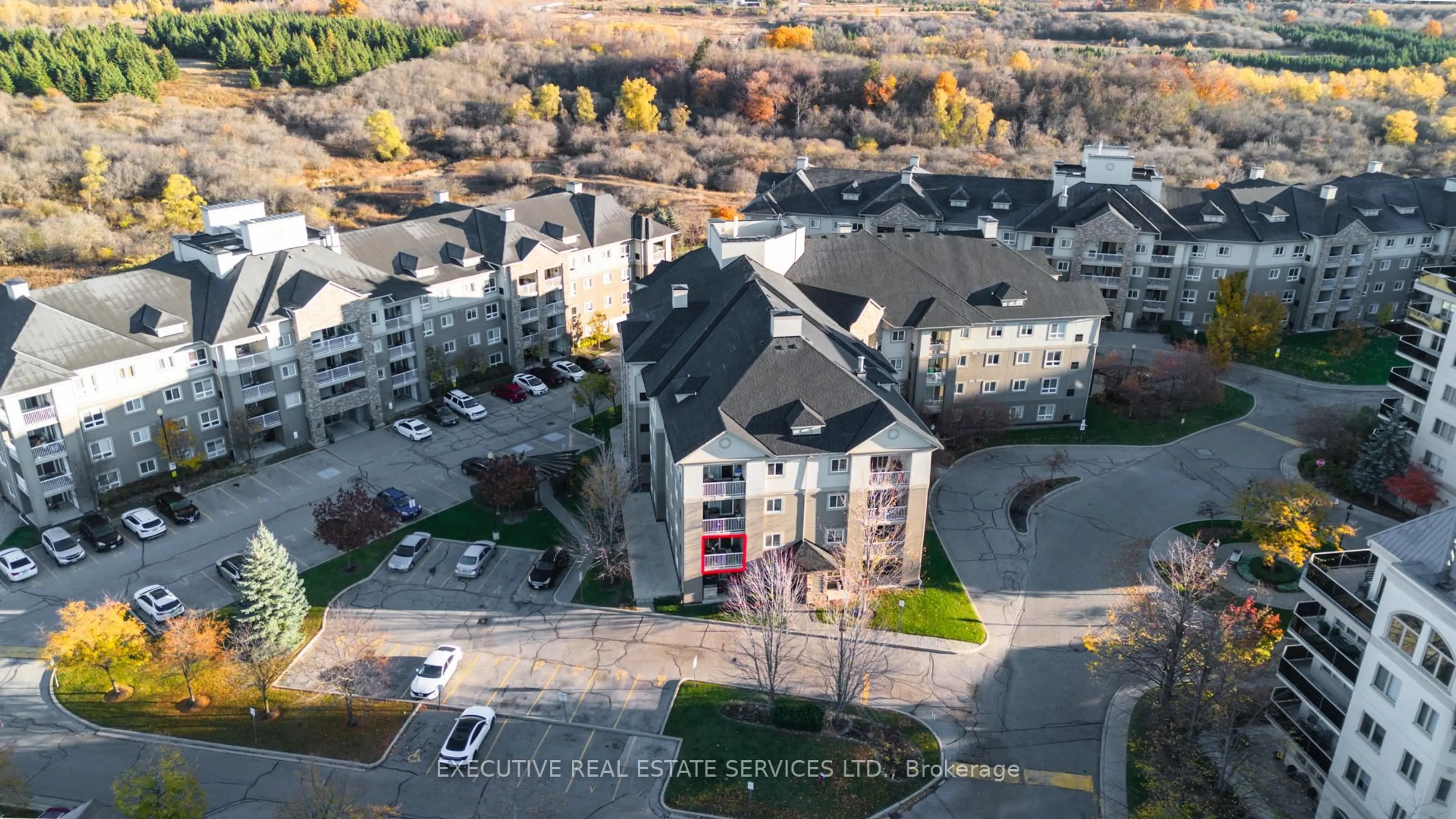 A pic from outside/outdoor area/front of a property/back of a property/a pic from drone, city buildings view from balcony for 4 Dayspring Circ ##203, Brampton Ontario L6P 2Z5