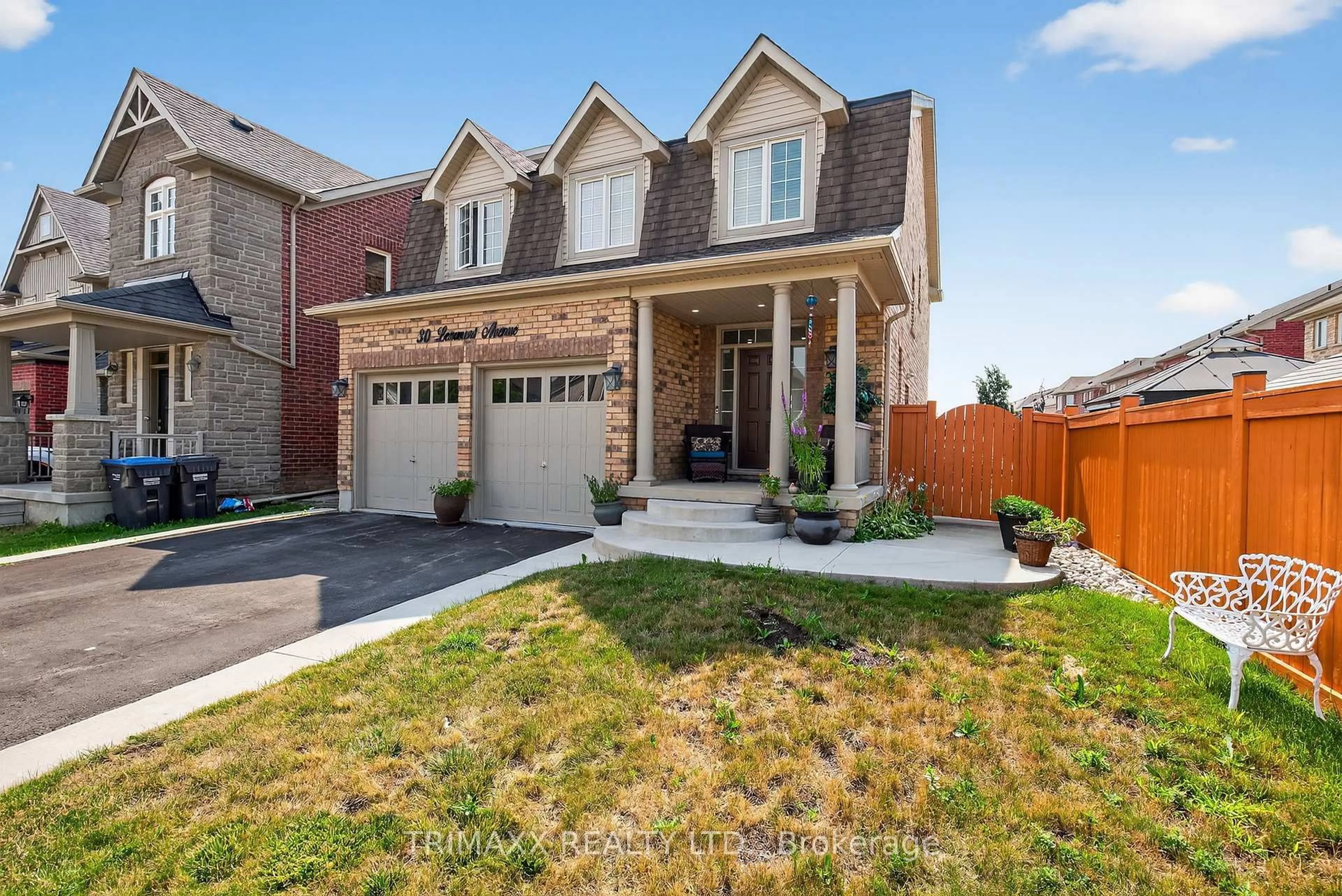 Home with brick exterior material, street for 30 Learmont Ave, Caledon Ontario L7C 3N3