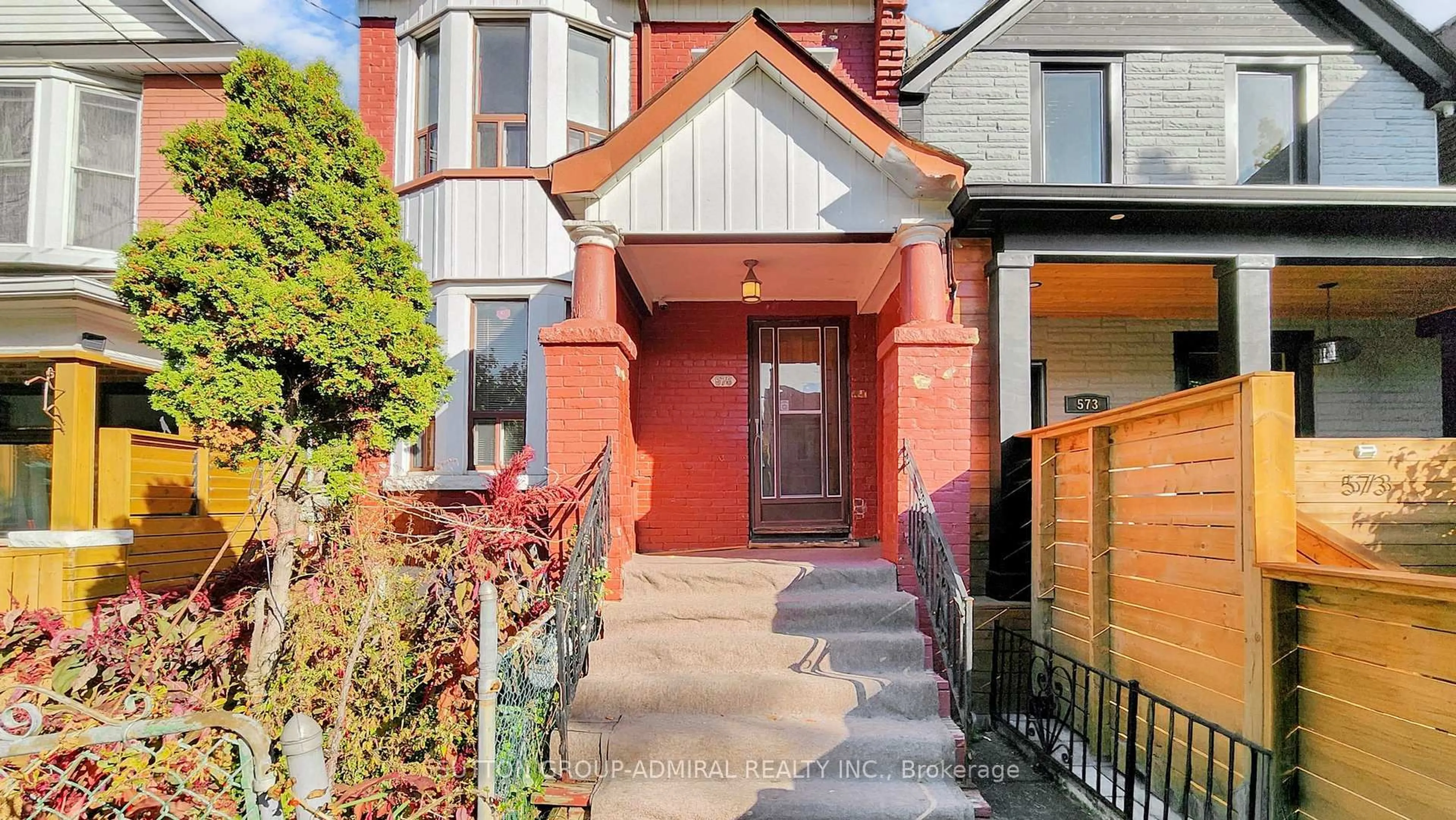 Home with brick exterior material, street for 575 St Clarens Ave, Toronto Ontario M6H 3W8