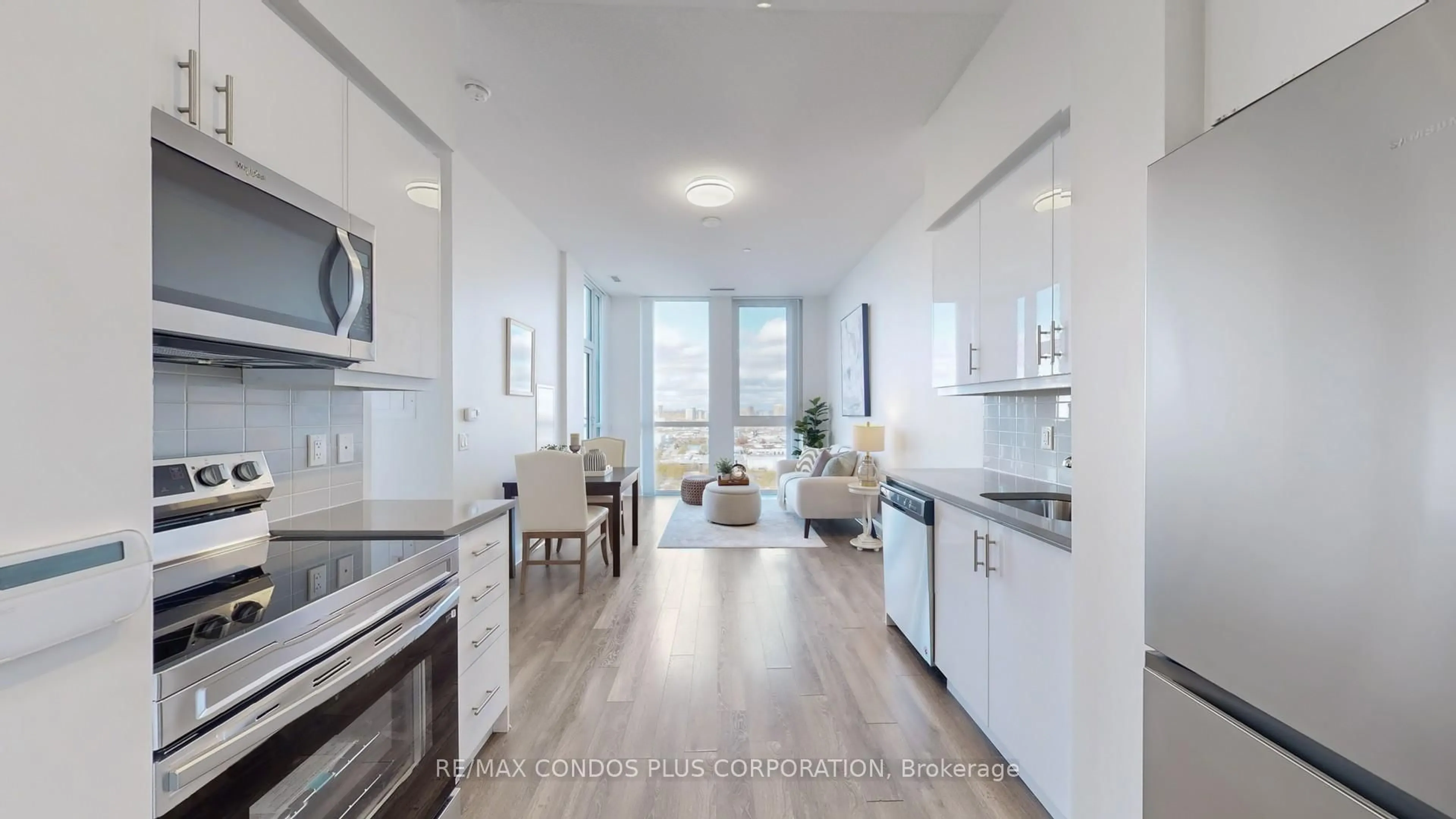 Open concept kitchen, unknown for 17 Zorra St #2409, Toronto Ontario M8Z 0C8