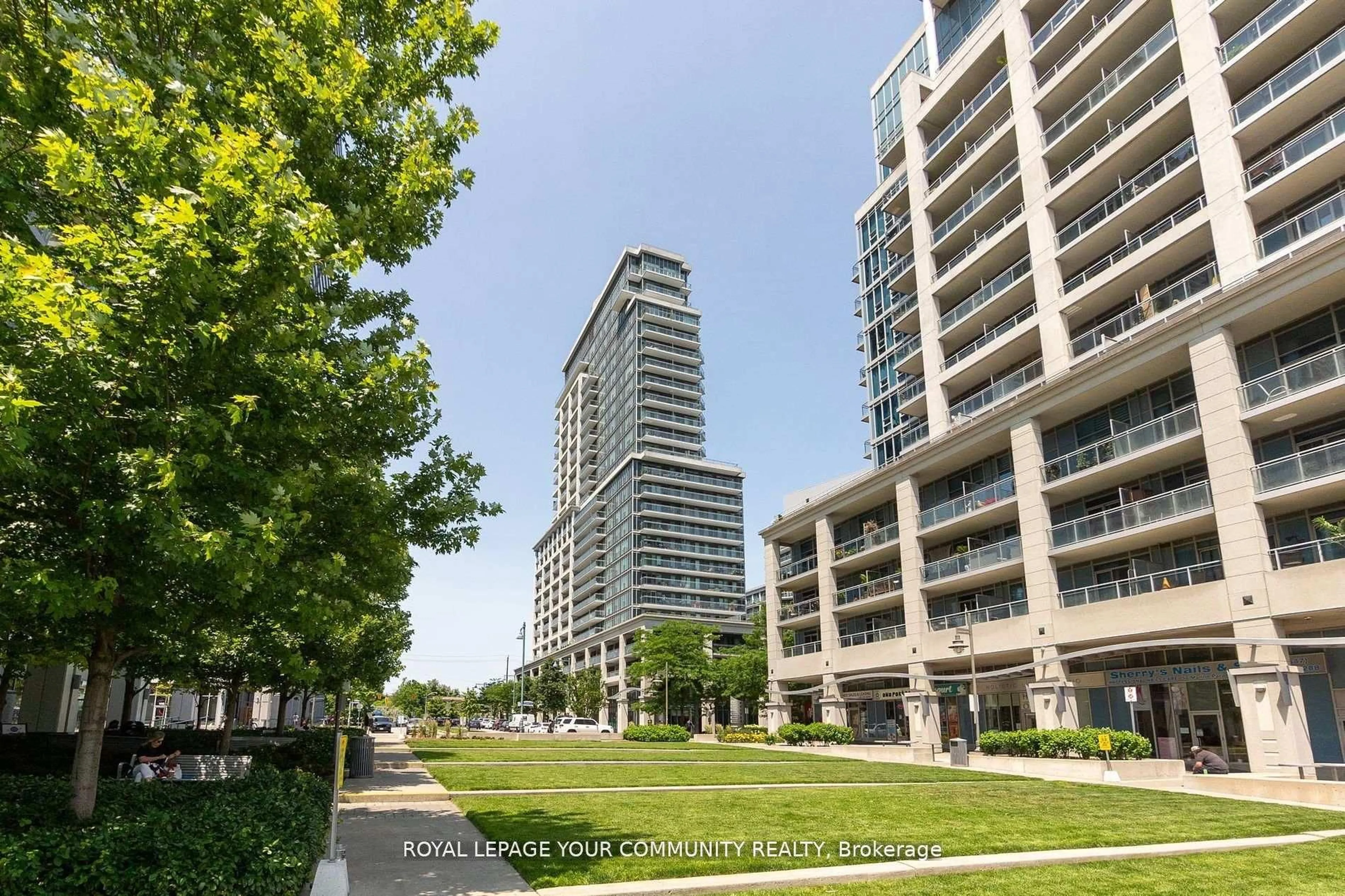 A pic from outside/outdoor area/front of a property/back of a property/a pic from drone, city buildings view from balcony for 2119 Lake Shore Blvd #1506, Toronto Ontario M8V 4E8