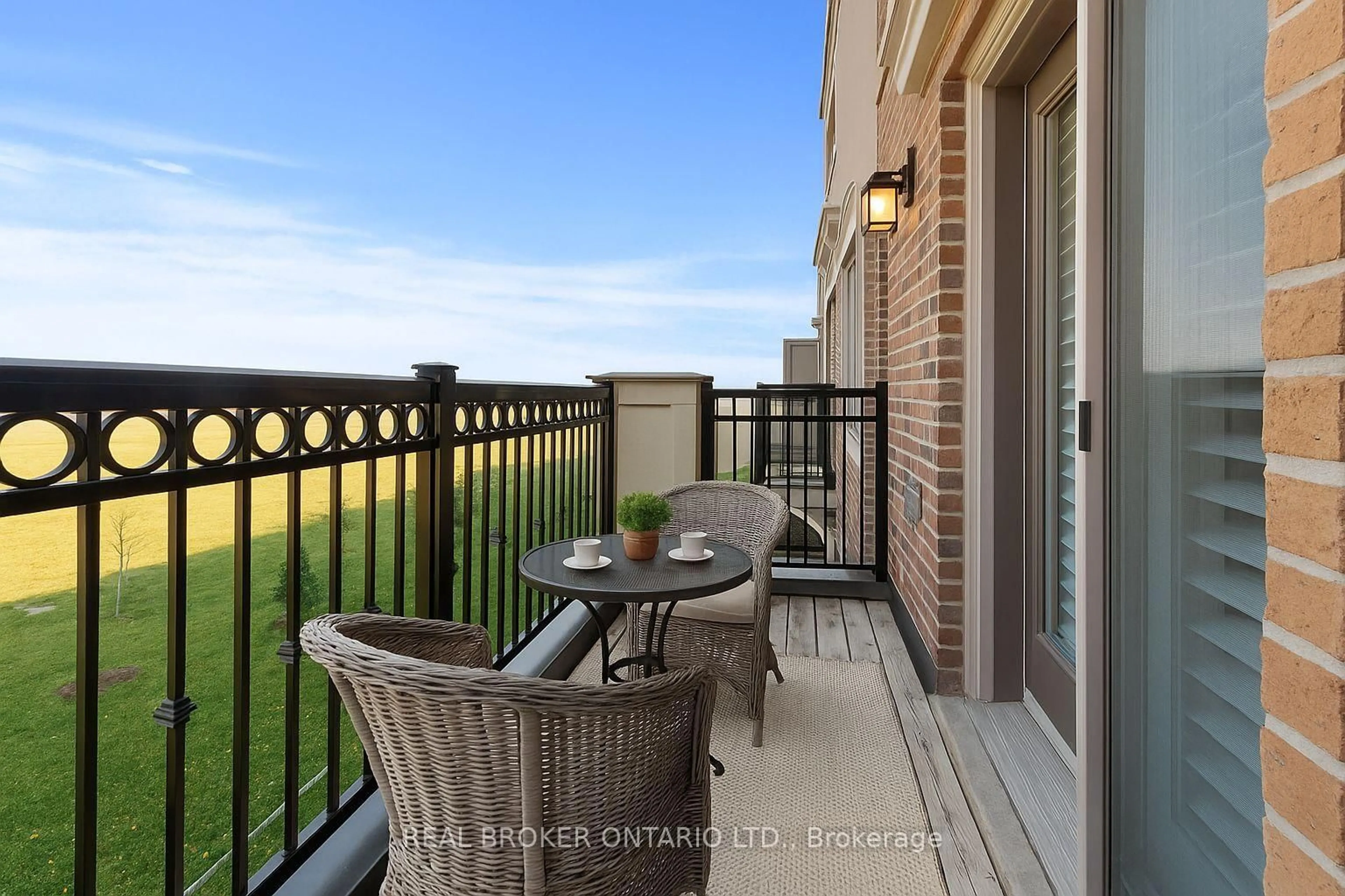 Balcony in the apartment, water/lake/river/ocean view for 2441 Greenwich Dr #42, Oakville Ontario L6M 0S3