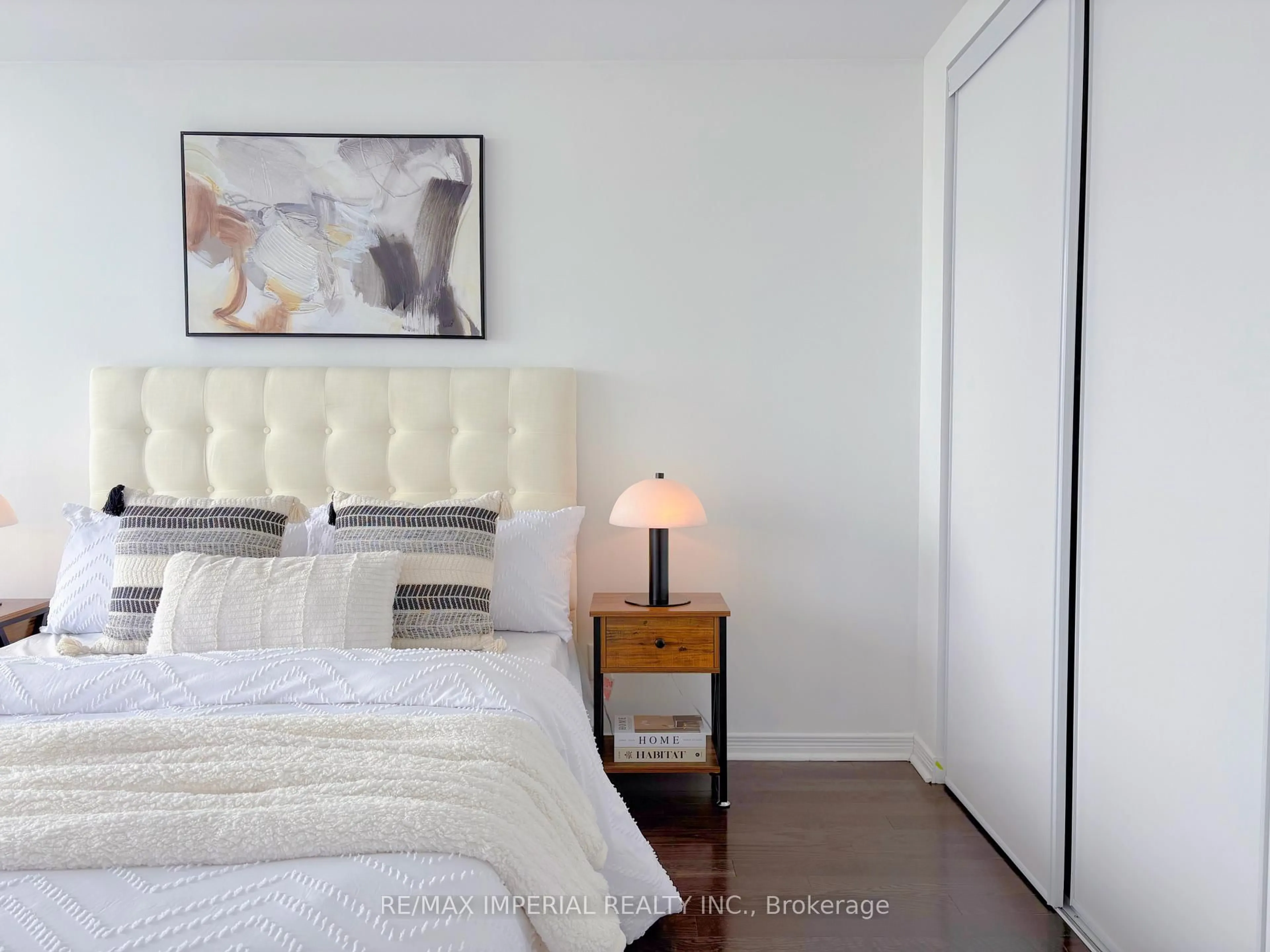 Bedroom with bed, unknown for 15 legion Rd #2001, Toronto Ontario M8V 0A9