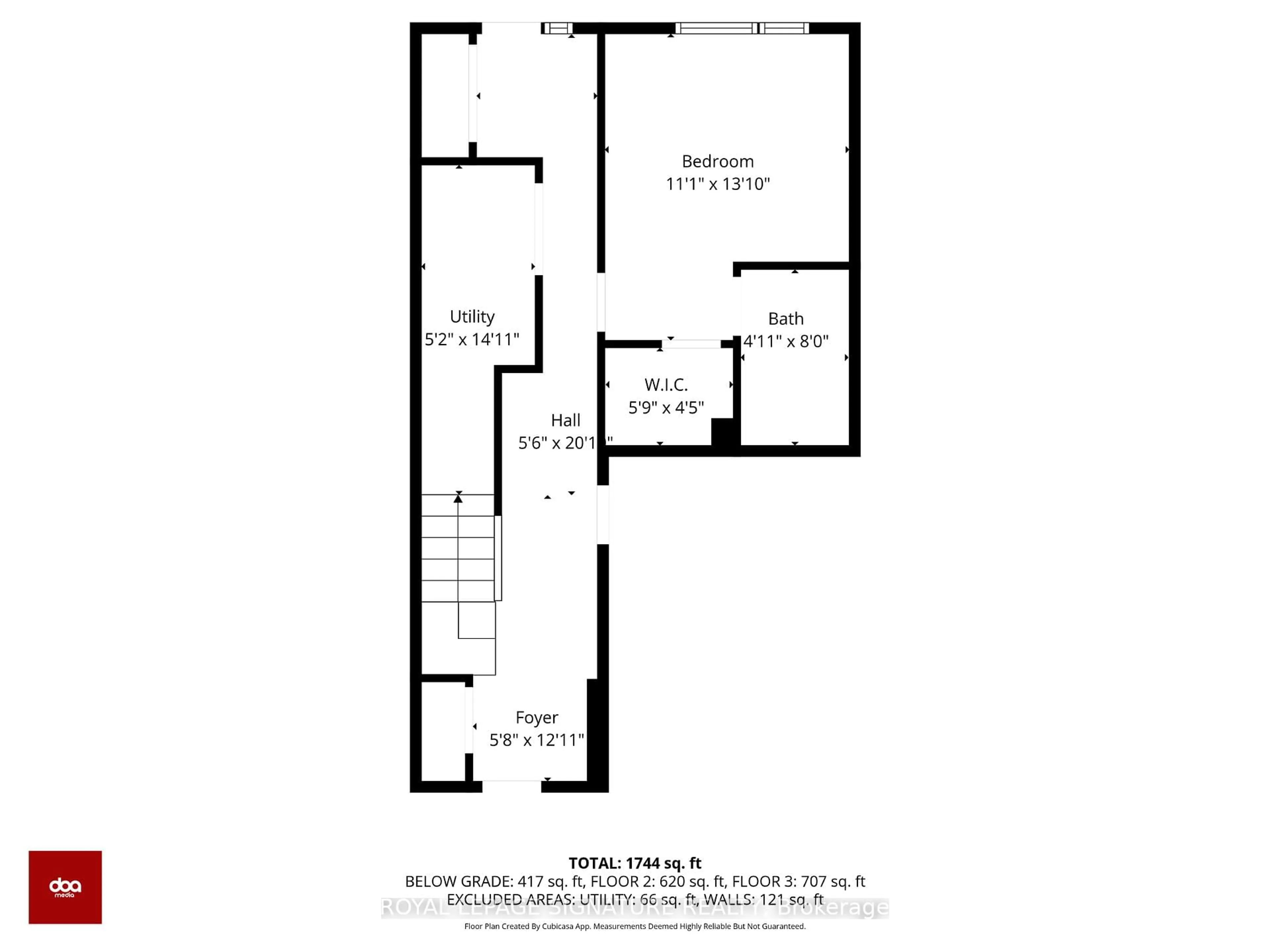 Floor plan for 158 Keppel Circ, Brampton Ontario L7A 5K7