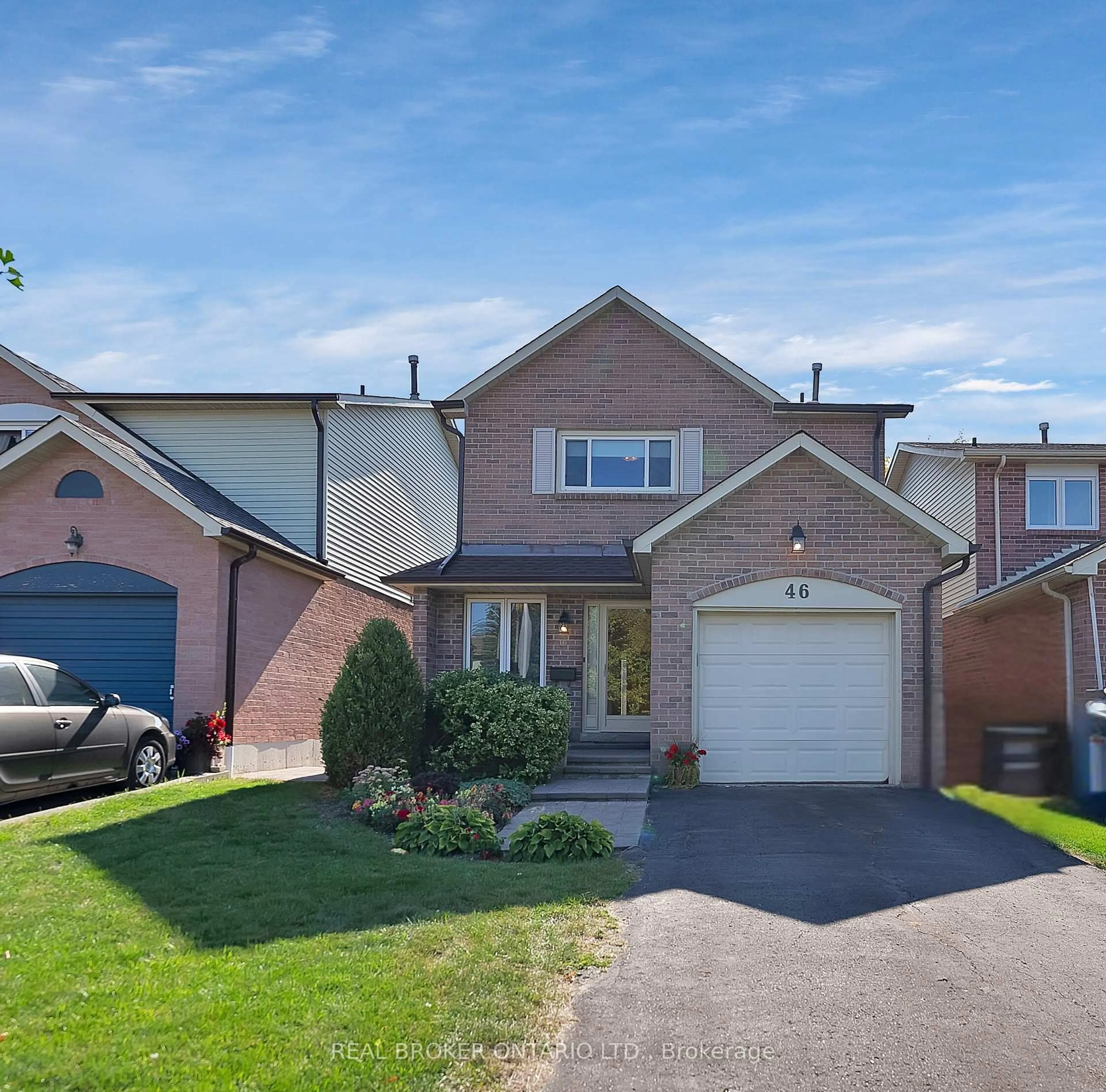 Home with brick exterior material, street for 46 Swennen Dr, Brampton Ontario L6V 4E2