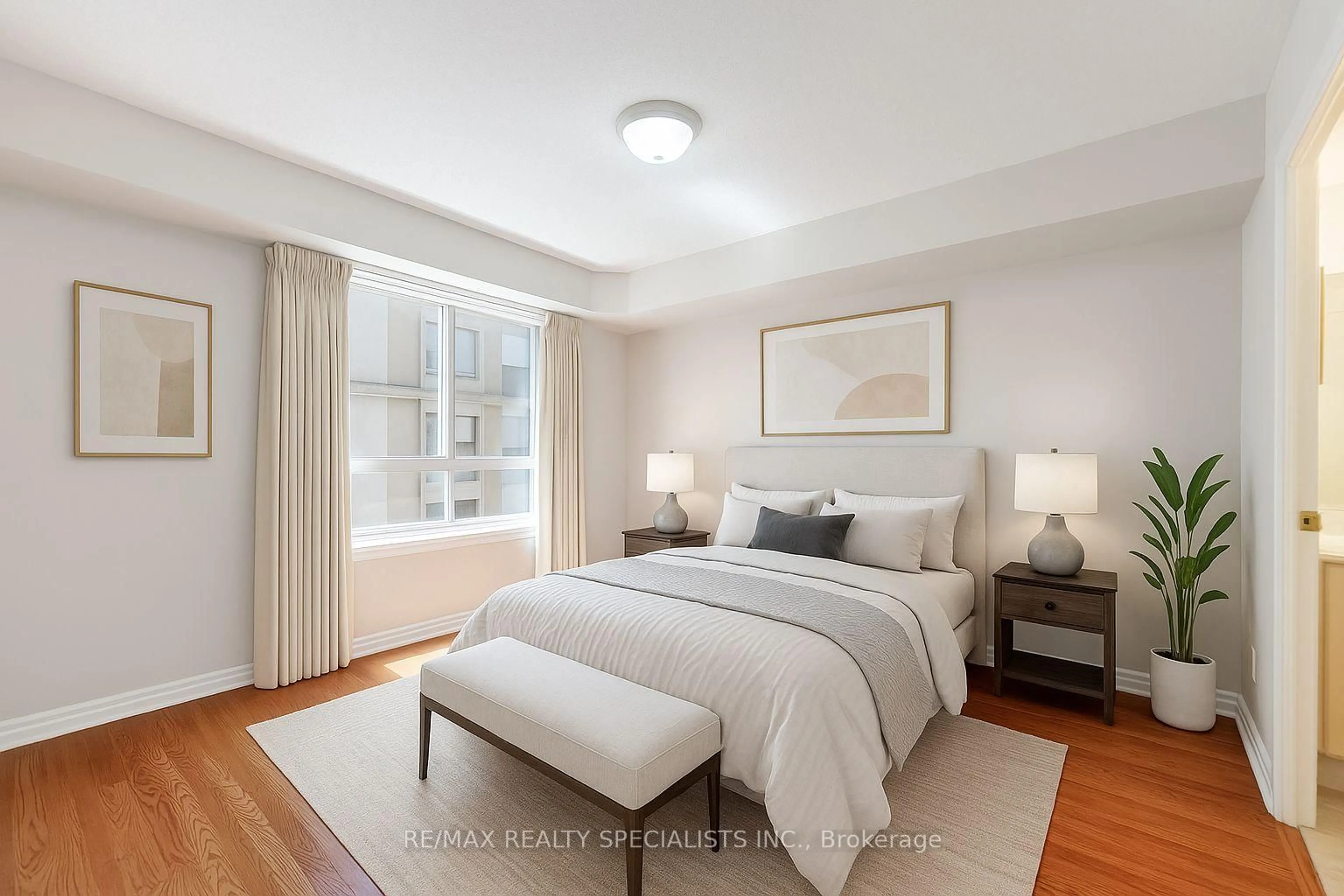 Bedroom with bed, unknown for 350 Princess Royal Dr #604, Mississauga Ontario L5B 4N1