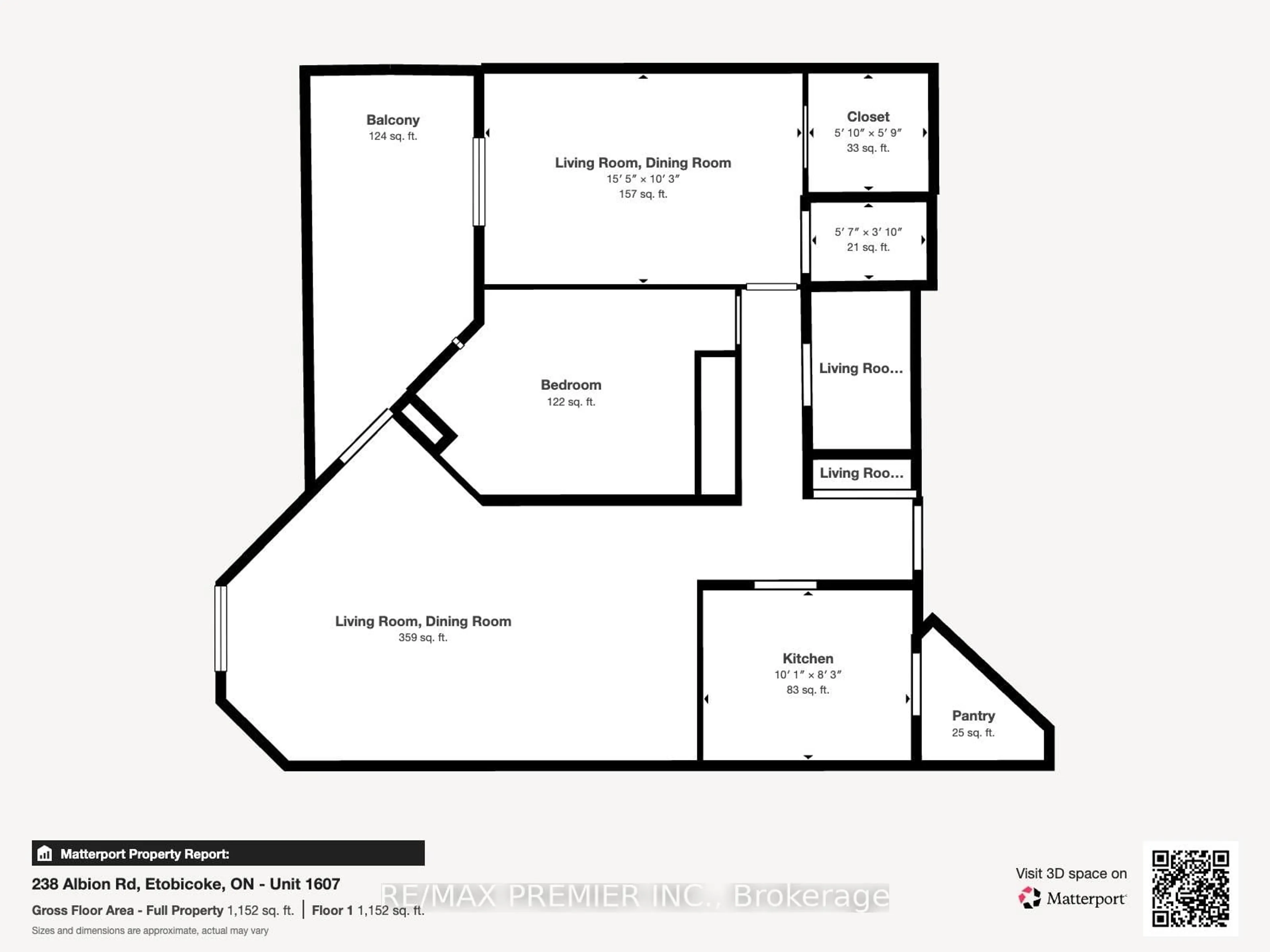 Floor plan for 238 Albion Rd #PH07, Toronto Ontario M9W 6A7