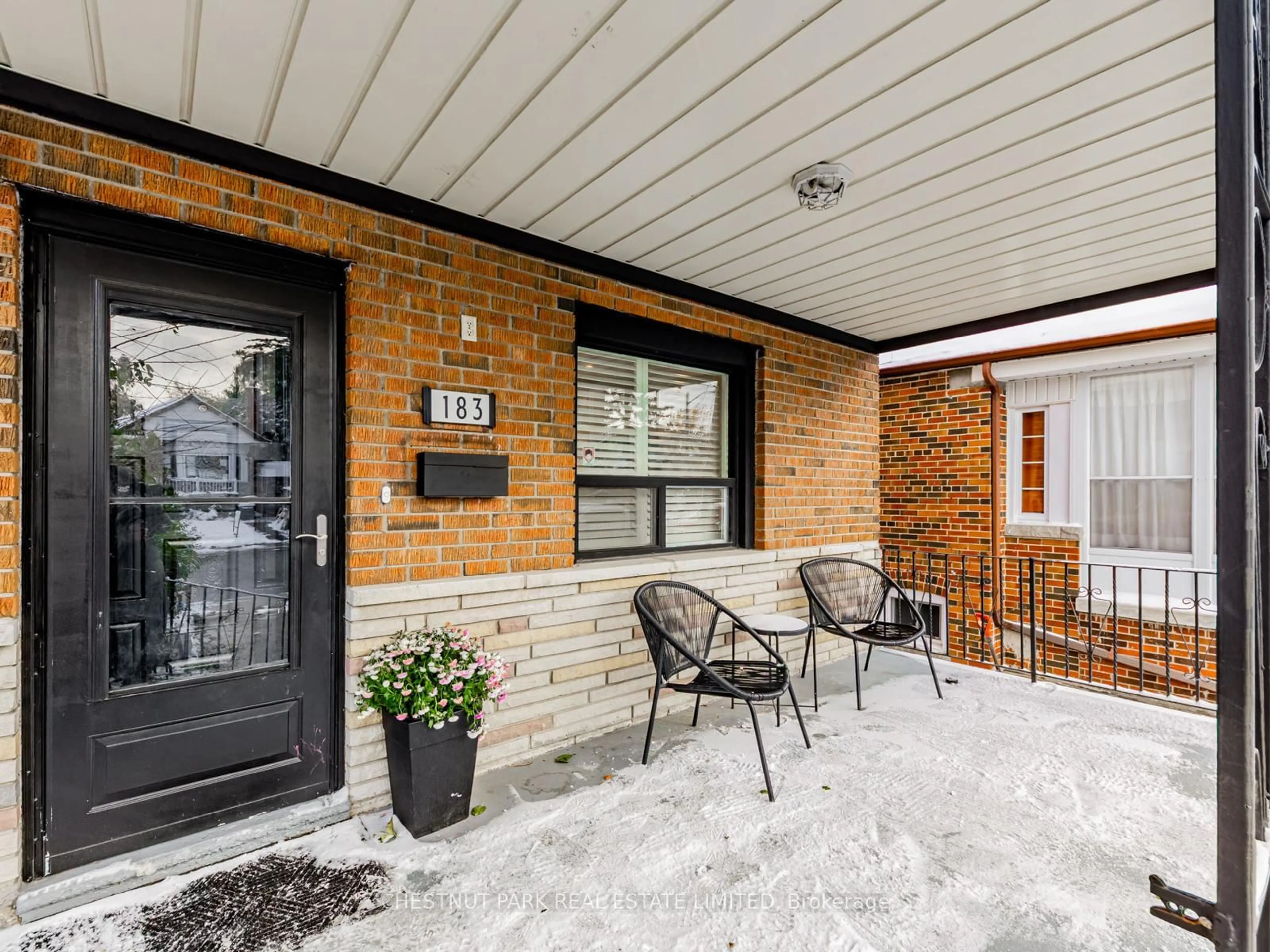 Home with brick exterior material, street for 183 Locksley Ave, Toronto Ontario M6B 3N8