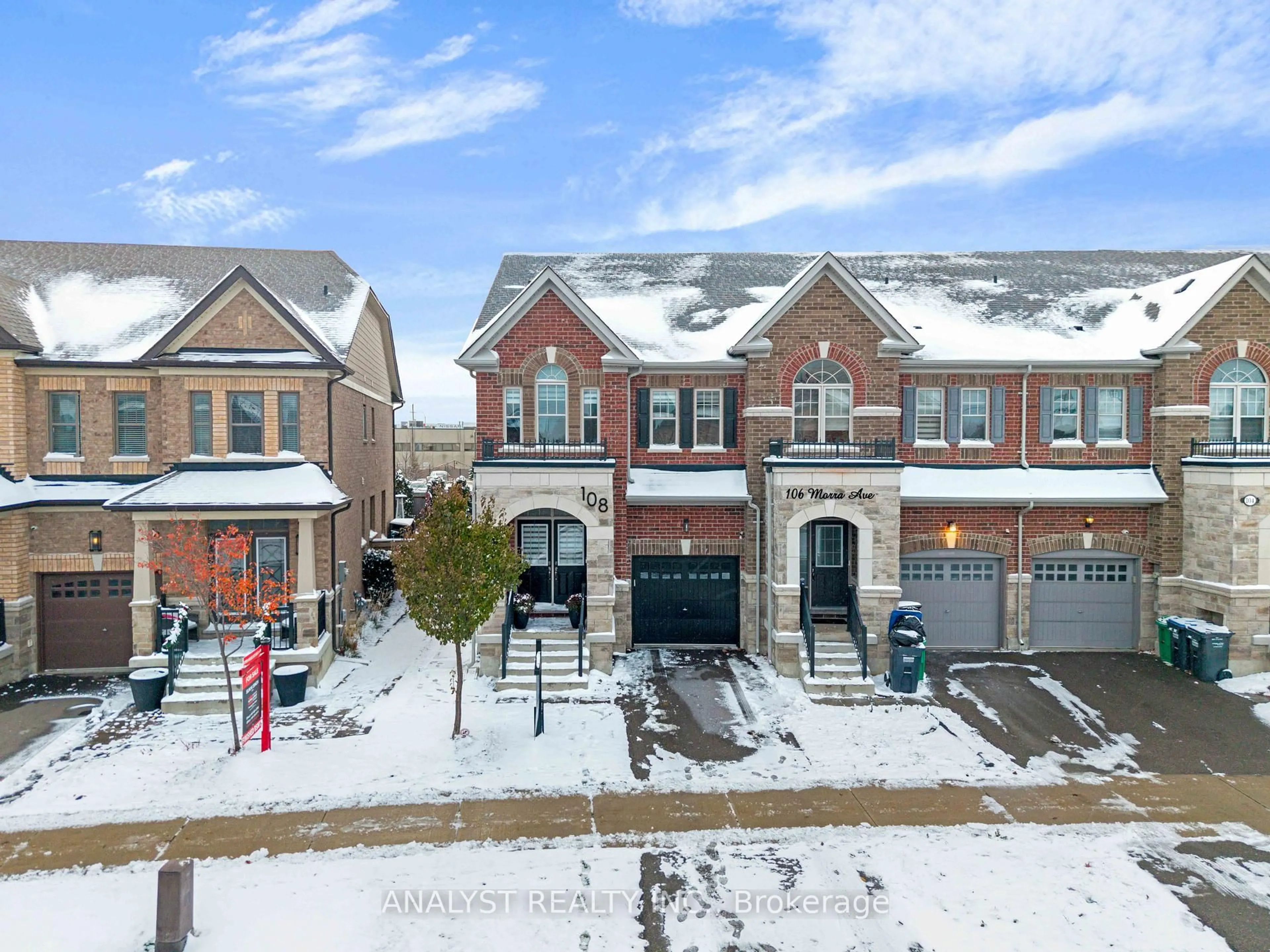 A pic from outside/outdoor area/front of a property/back of a property/a pic from drone, street for 108 Morra Ave, Caledon Ontario L7E 4K8