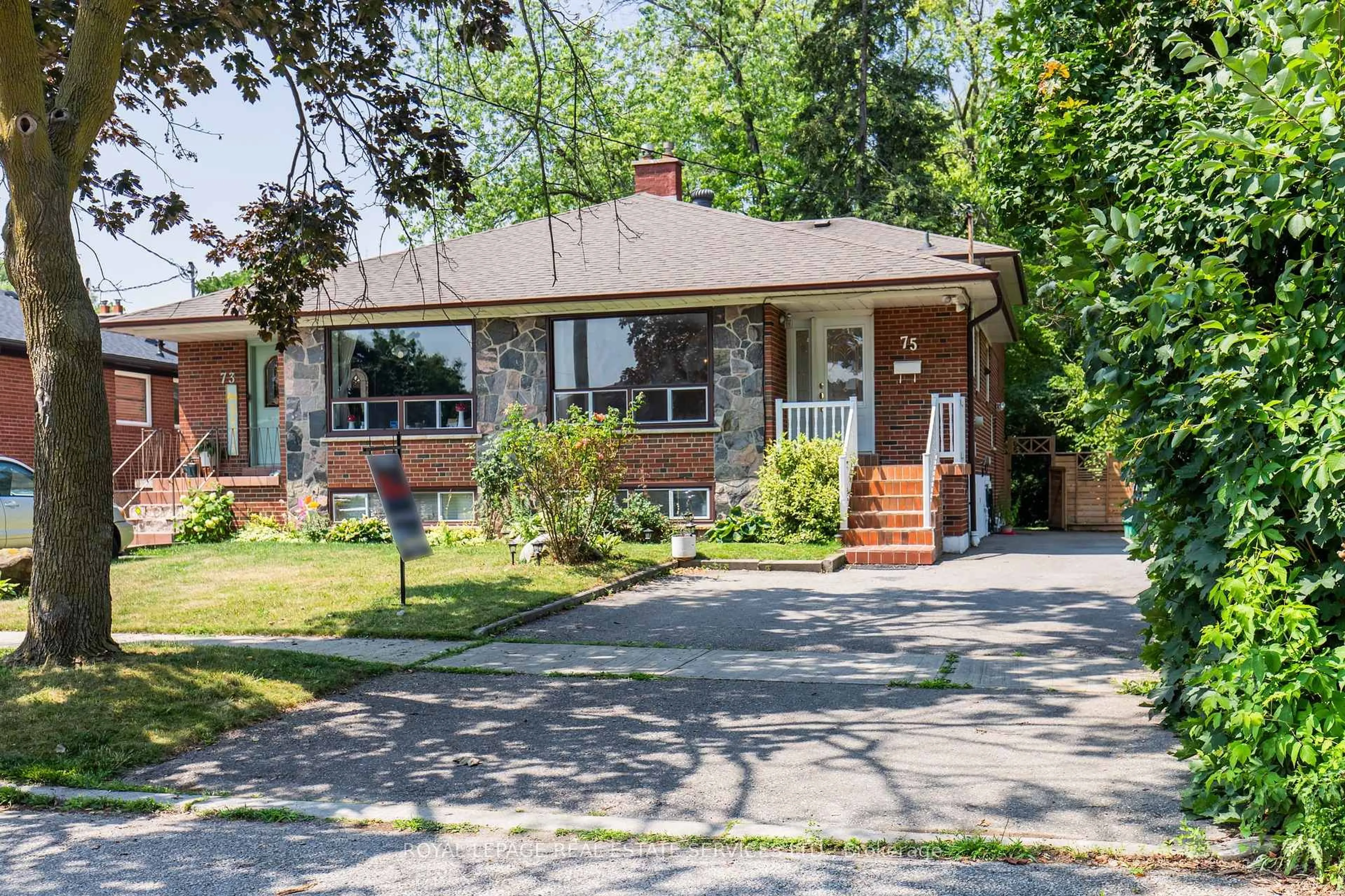 Home with brick exterior material, street for 75 Upwood Ave, Toronto Ontario M6L 3A4
