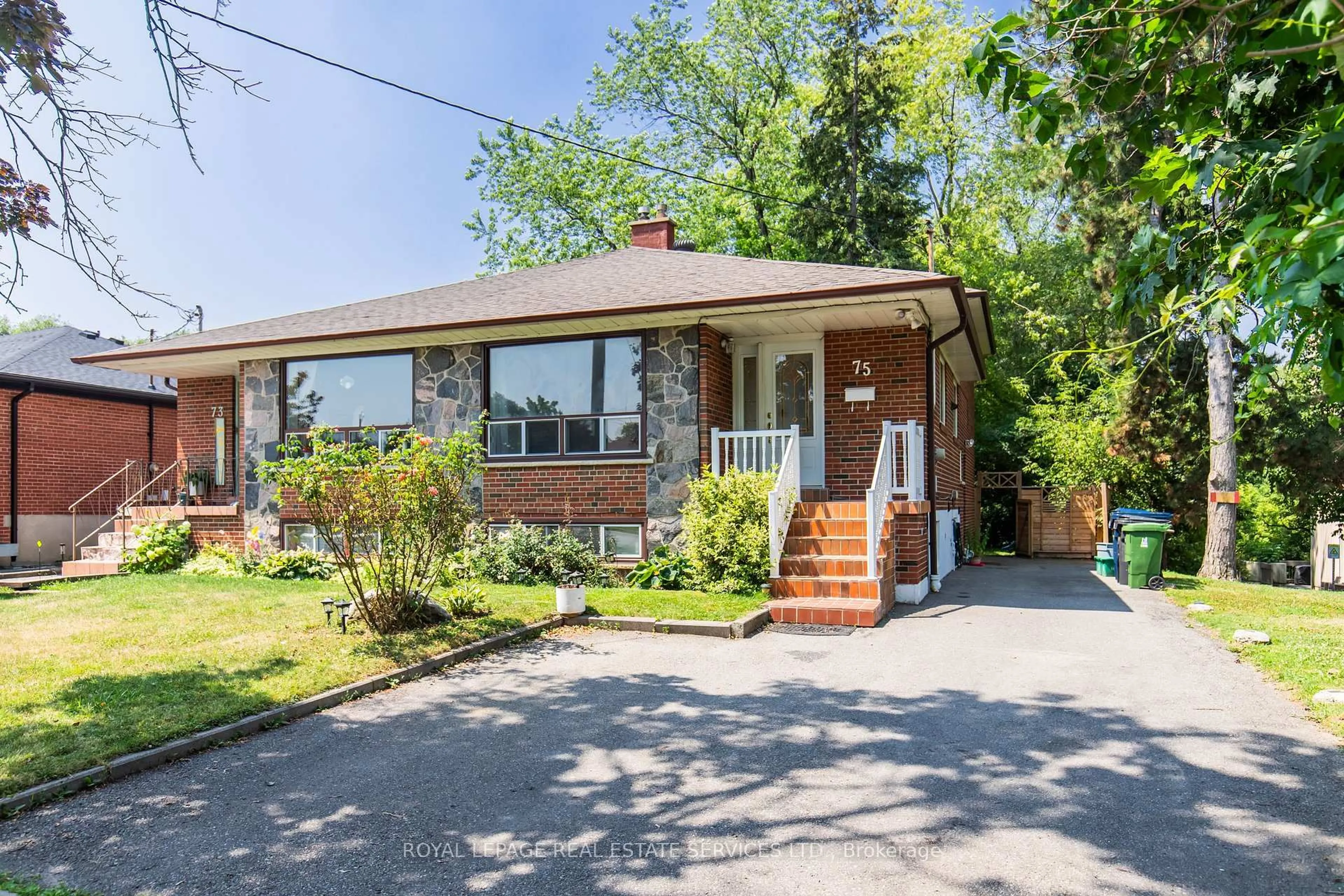 Home with brick exterior material, street for 75 Upwood Ave, Toronto Ontario M6L 3A4
