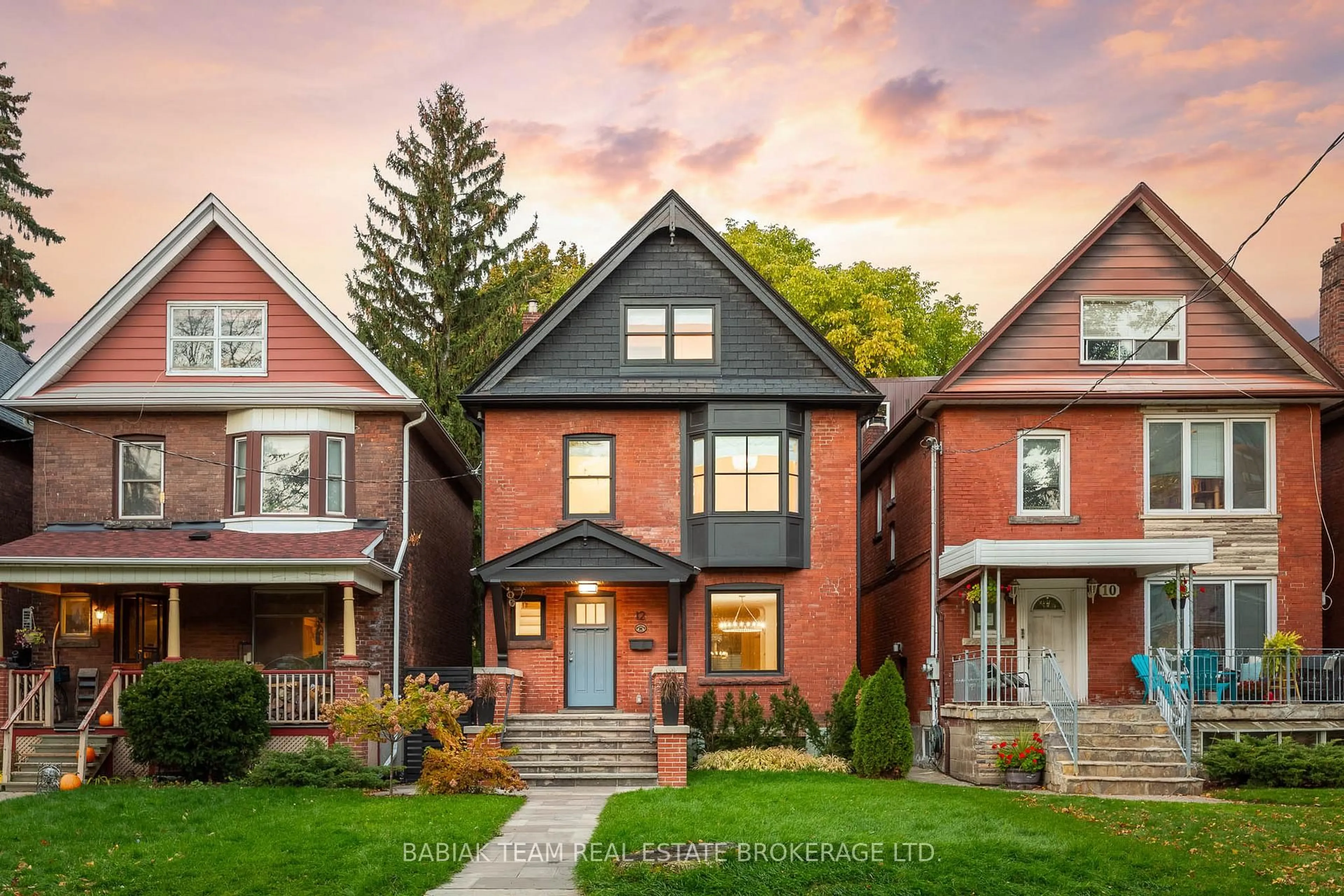 Home with brick exterior material, street for 12 Hewitt Ave, Toronto Ontario M6R 1Y3