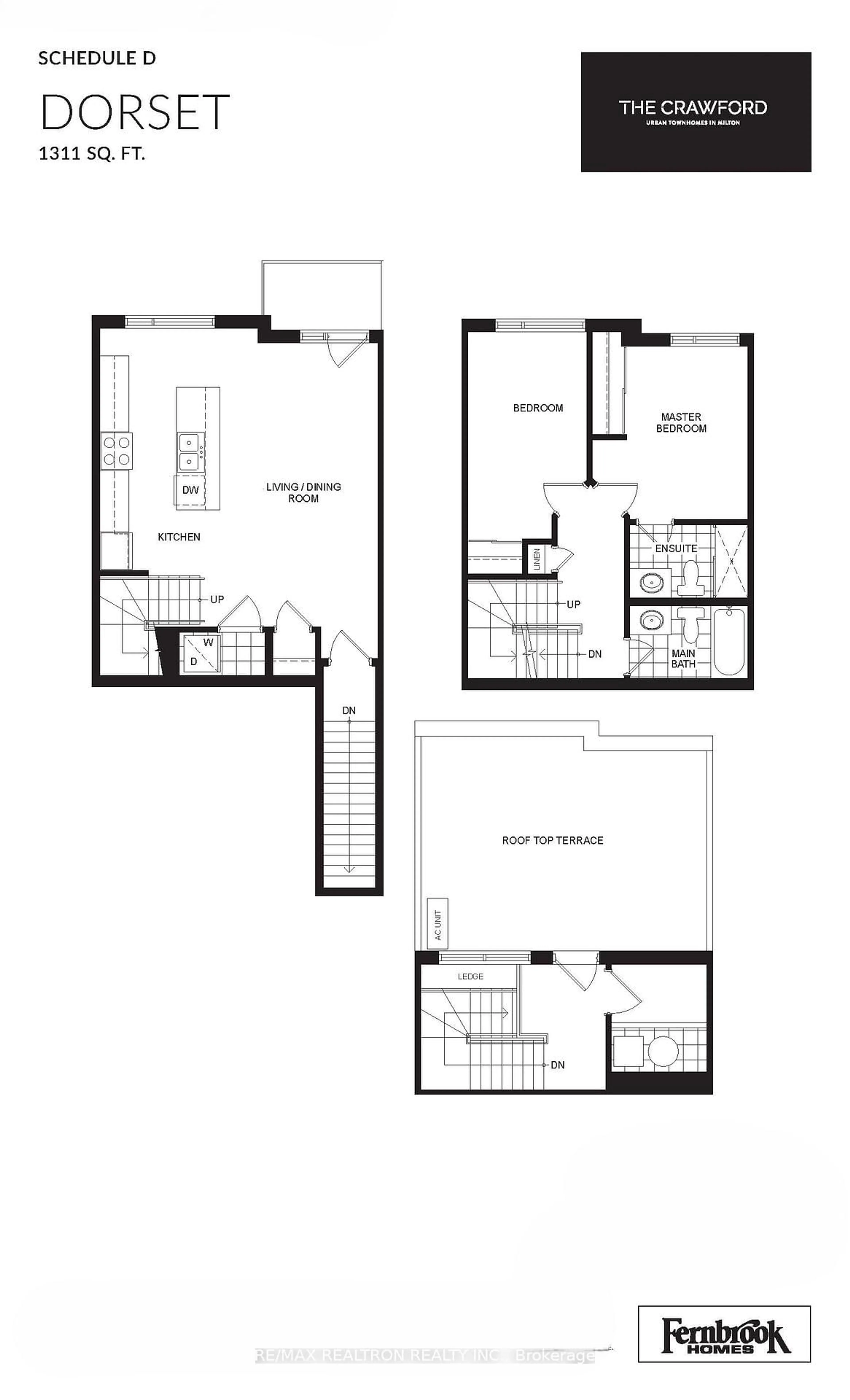 Floor plan for 1589 Rose Way #110, Milton Ontario L9E 1N4