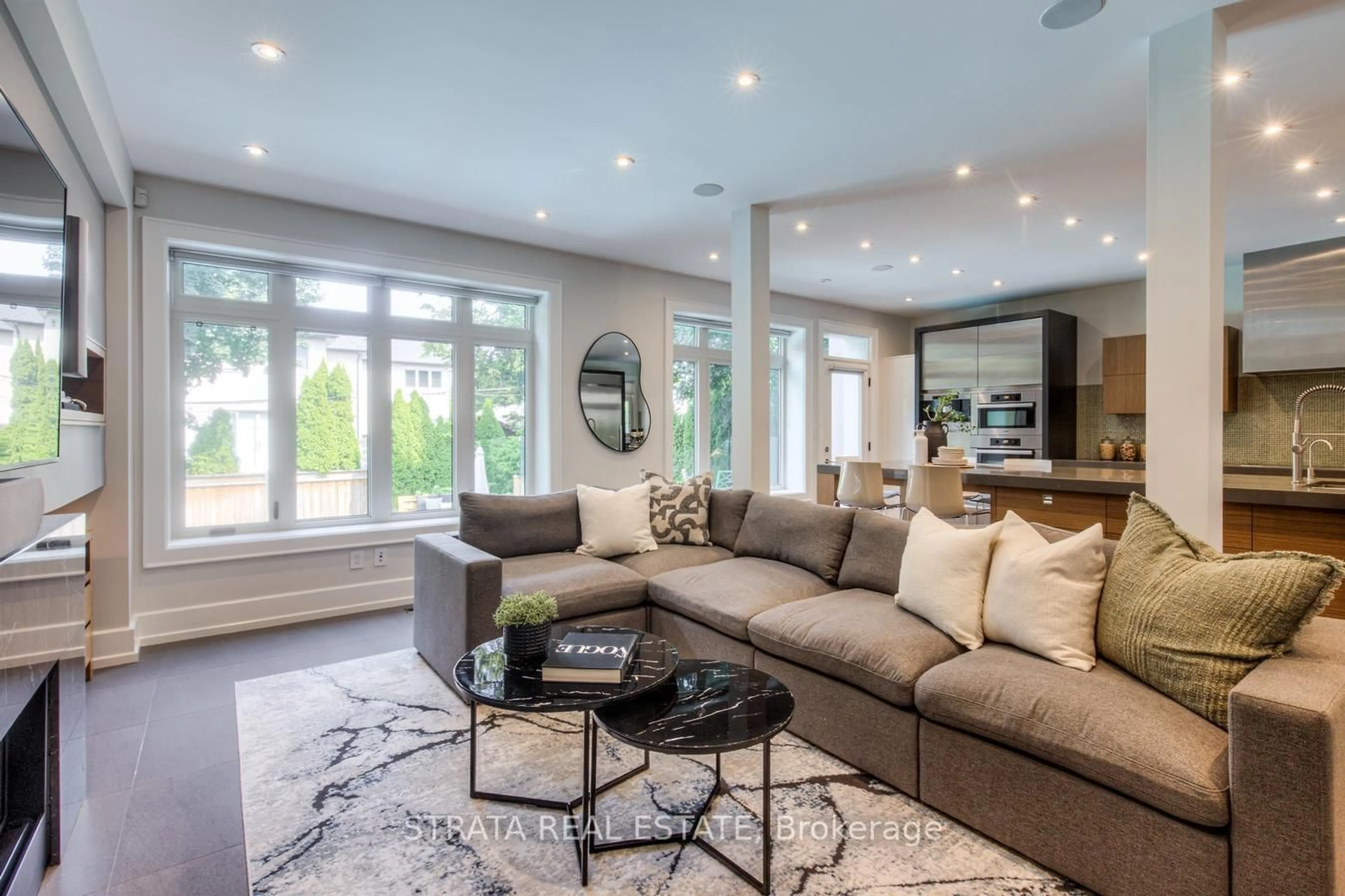 Living room with furniture, unknown for 33 Shadwick Dr, Toronto Ontario M9R 2V6