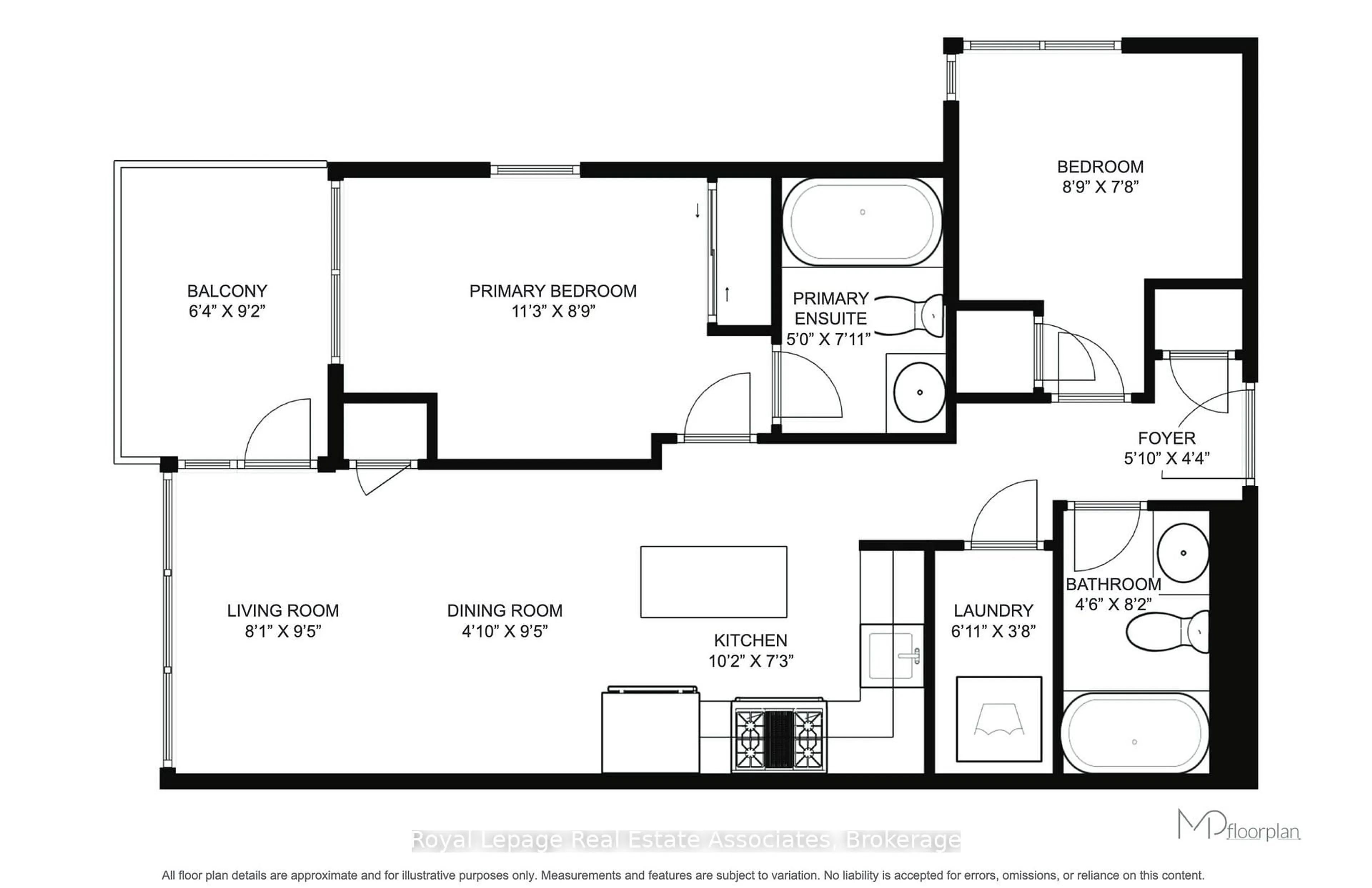 Floor plan for 5240 Dundas St #B401, Burlington Ontario L7L 0J6